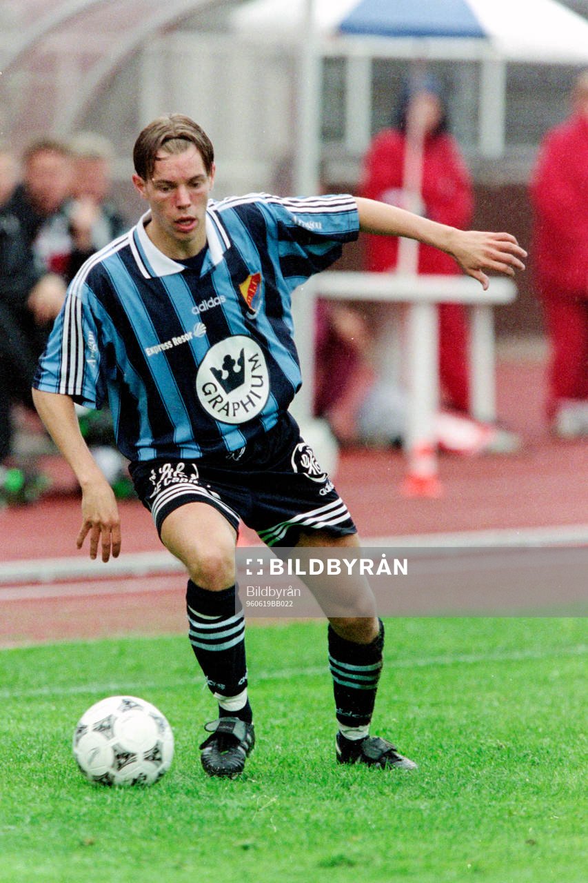 Fotboll, Allsvenskan, Djurgården - Örebro, 2-1:  Fred Persson, Djurgården.   