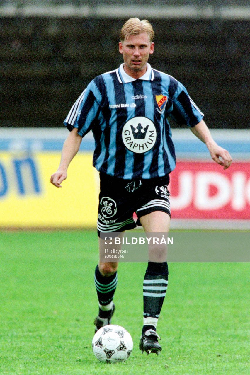 Fotboll, Allsvenskan, Djurgården - Örebro, 2-1: Kenneth Bergqvist, Djurgården.