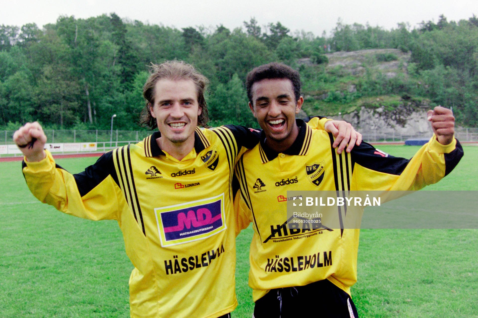 Hässleholms målskyttar Magnus Arvidsson och Awet