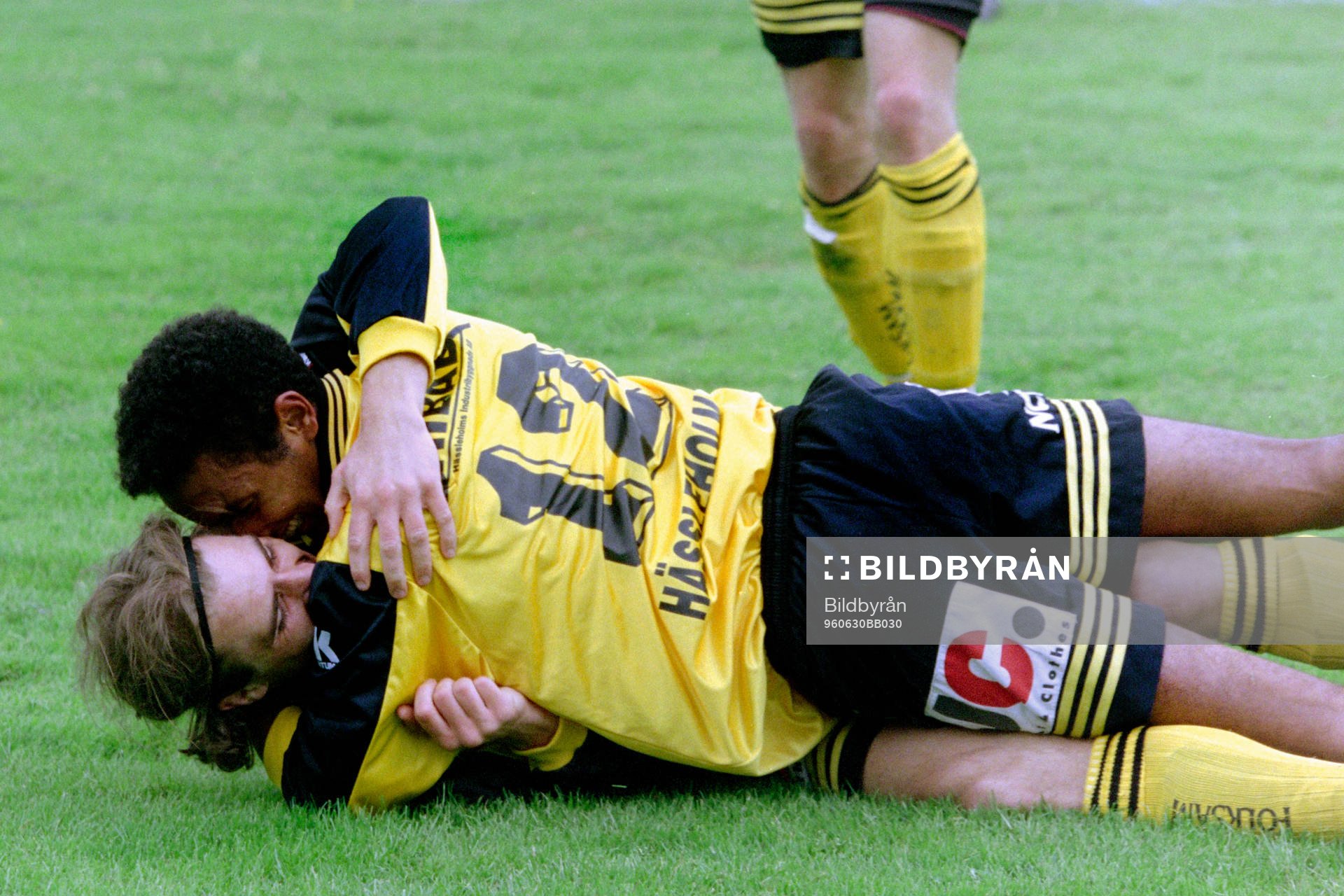 Magnus Arvidsson och Awet Estefanos, Hässleholm jublar