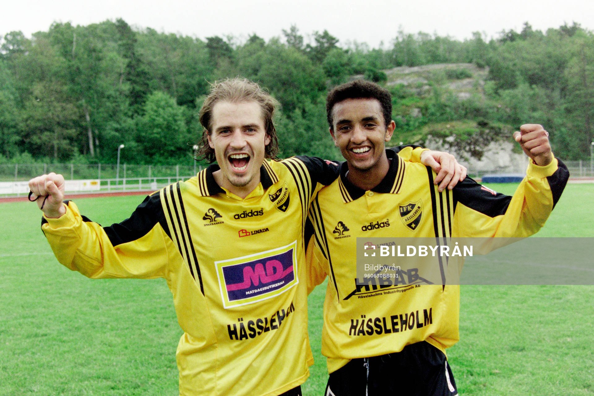 Hässleholms målskyttar Magnus Arvidsson och Awet