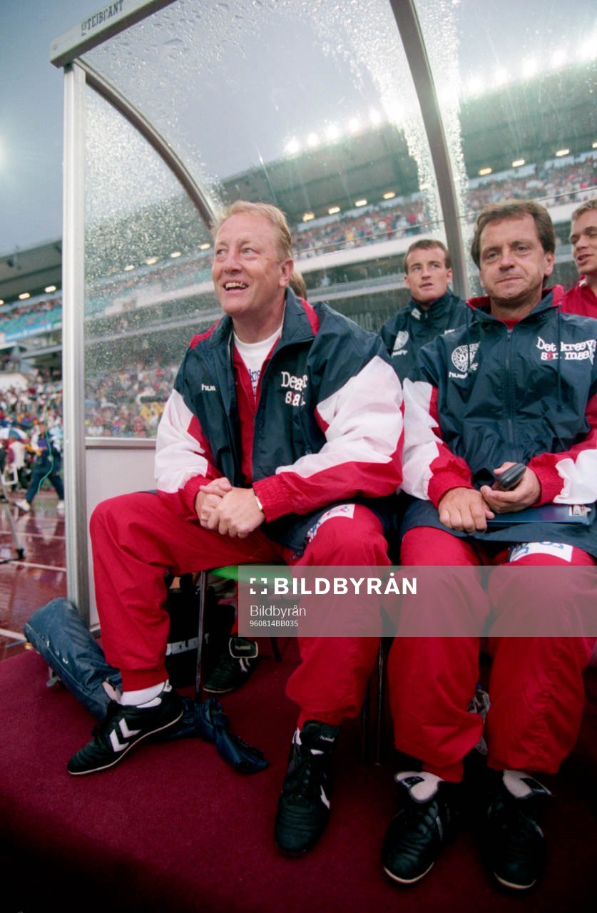  Bo Johansson, förbundskapten, Danmark ser nöjd ut.