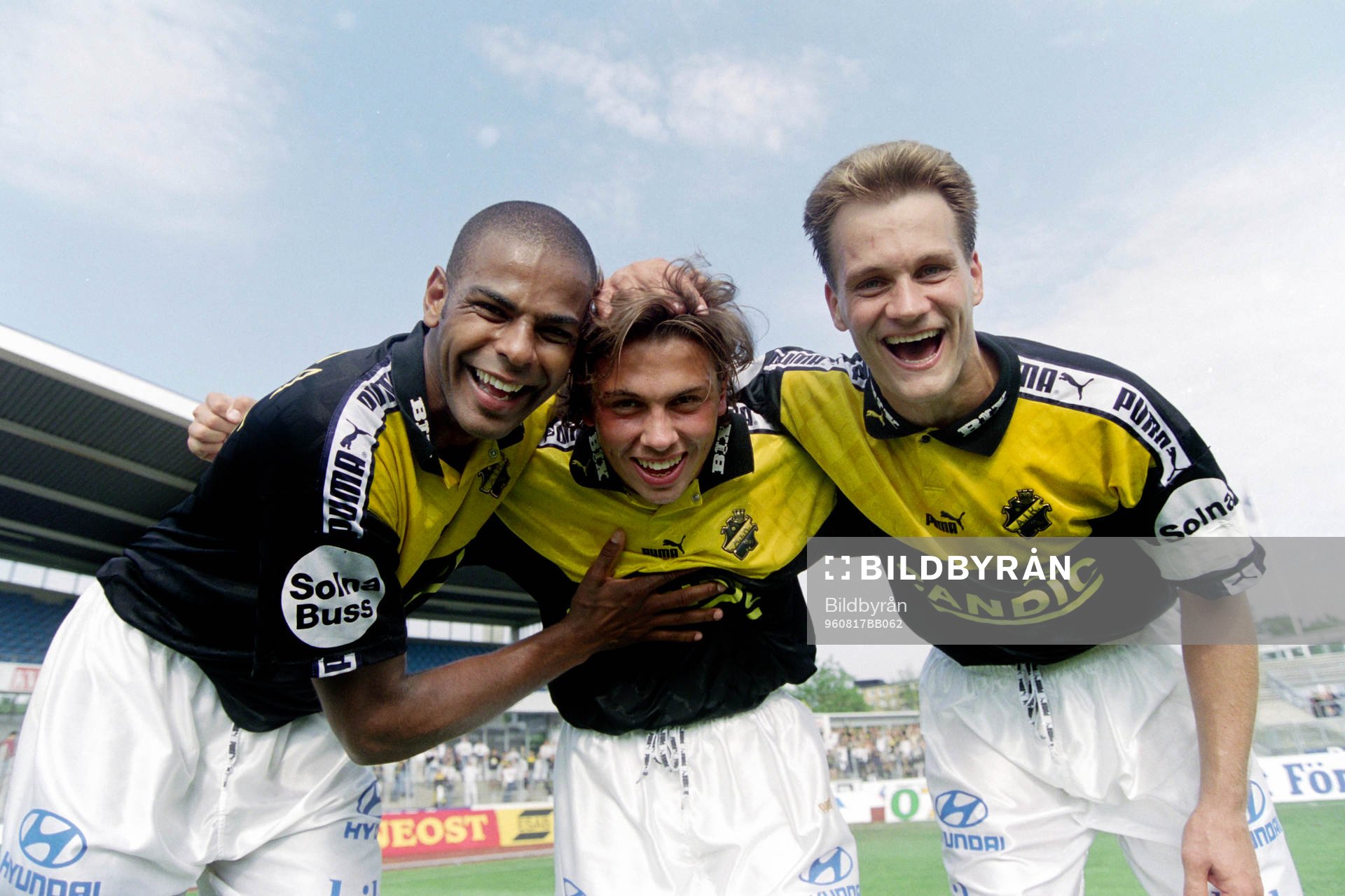 Målskyttarna Pascal Simpson, Alexander Östlund och Gary