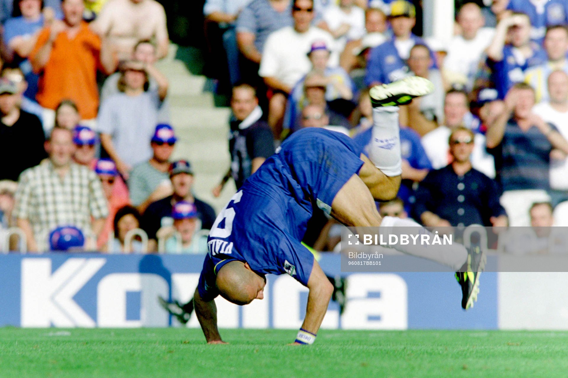 Fotboll, Premiership, Southampton - Chelsea, 0-0: Gianluca Vialli, Chelsea.
