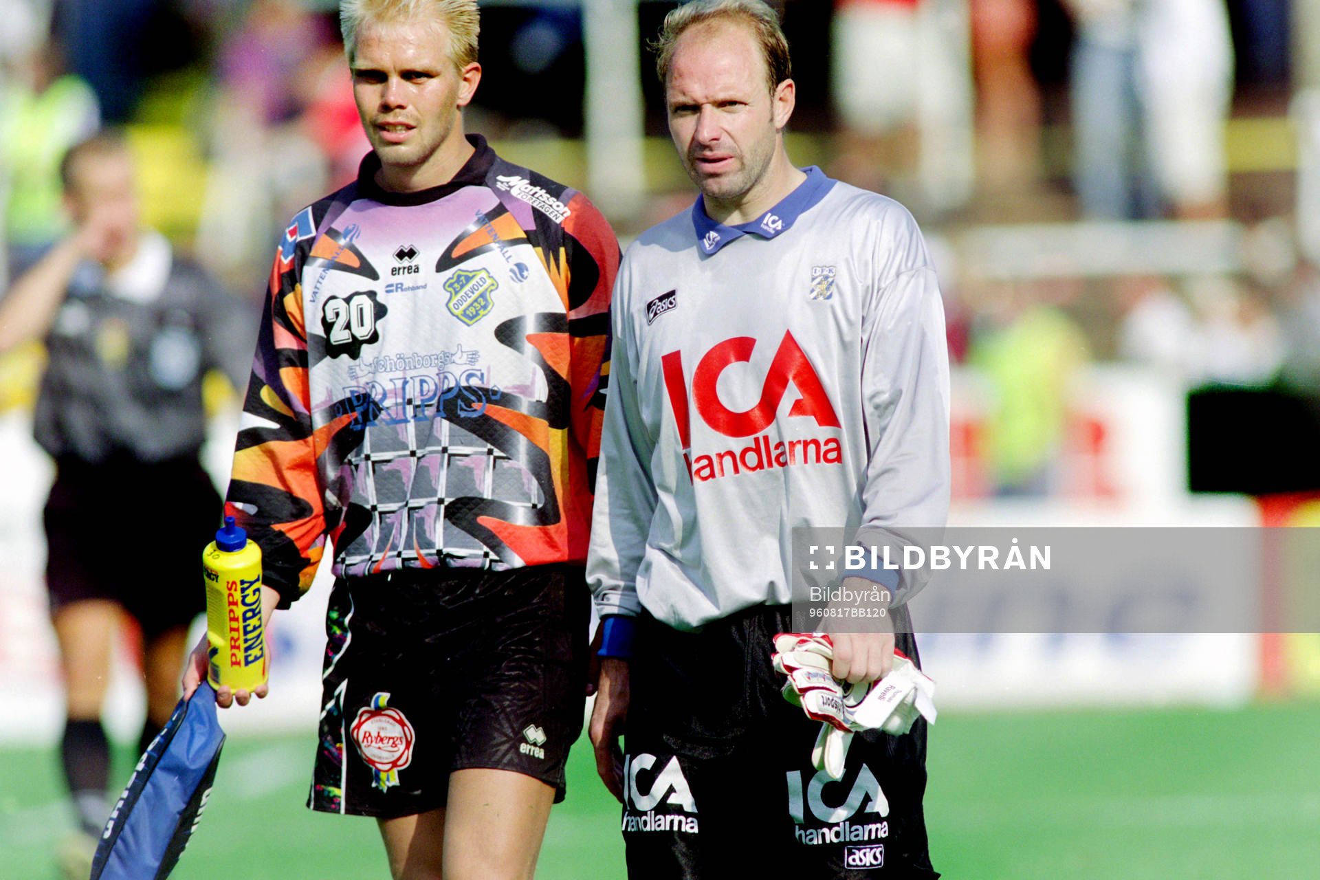 Magnus Kihlstedt, målvakt i Oddevold och Thomas Ravelli,