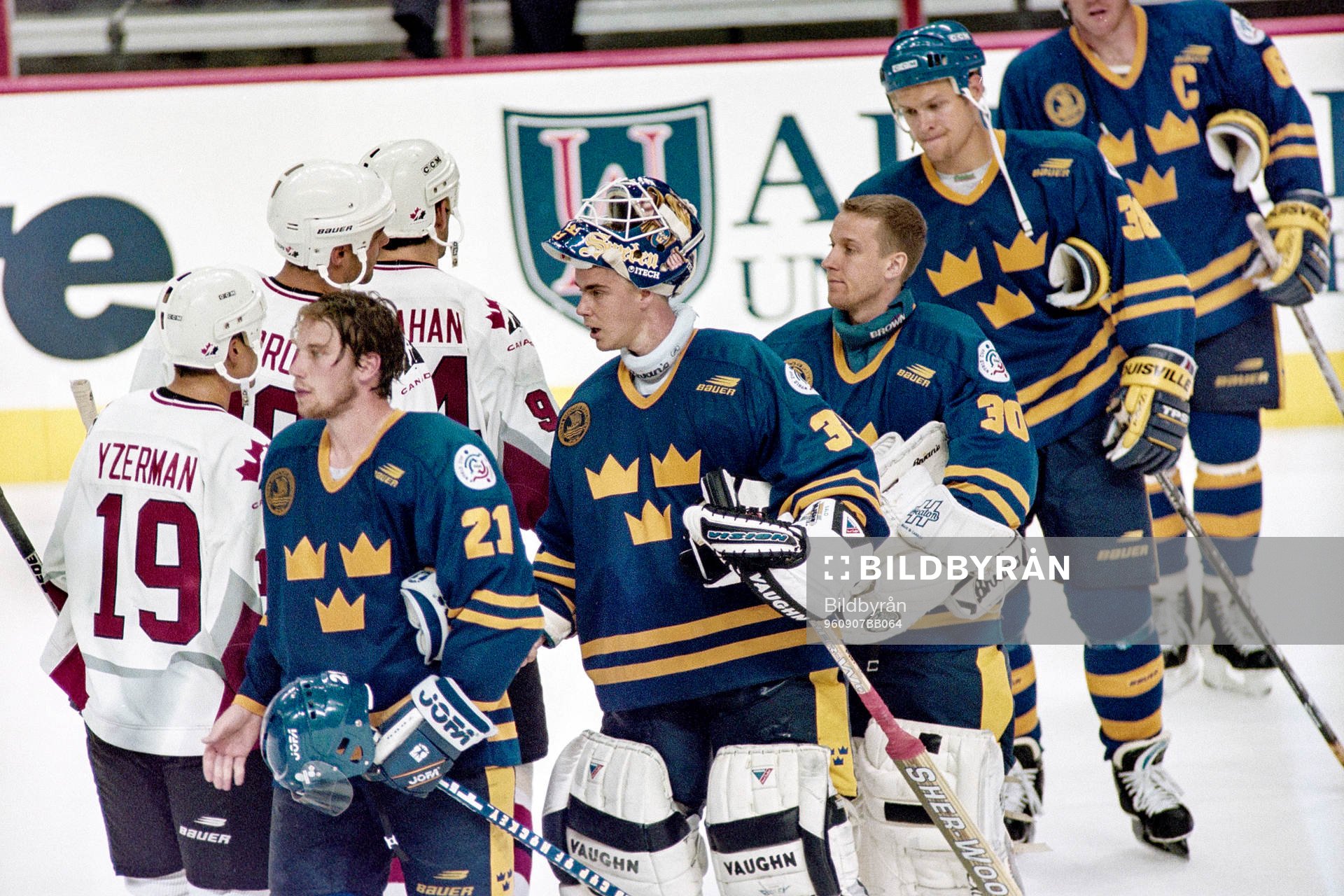 Peter Forsberg, Tommy Salo, Tommy Söderström och Andreas