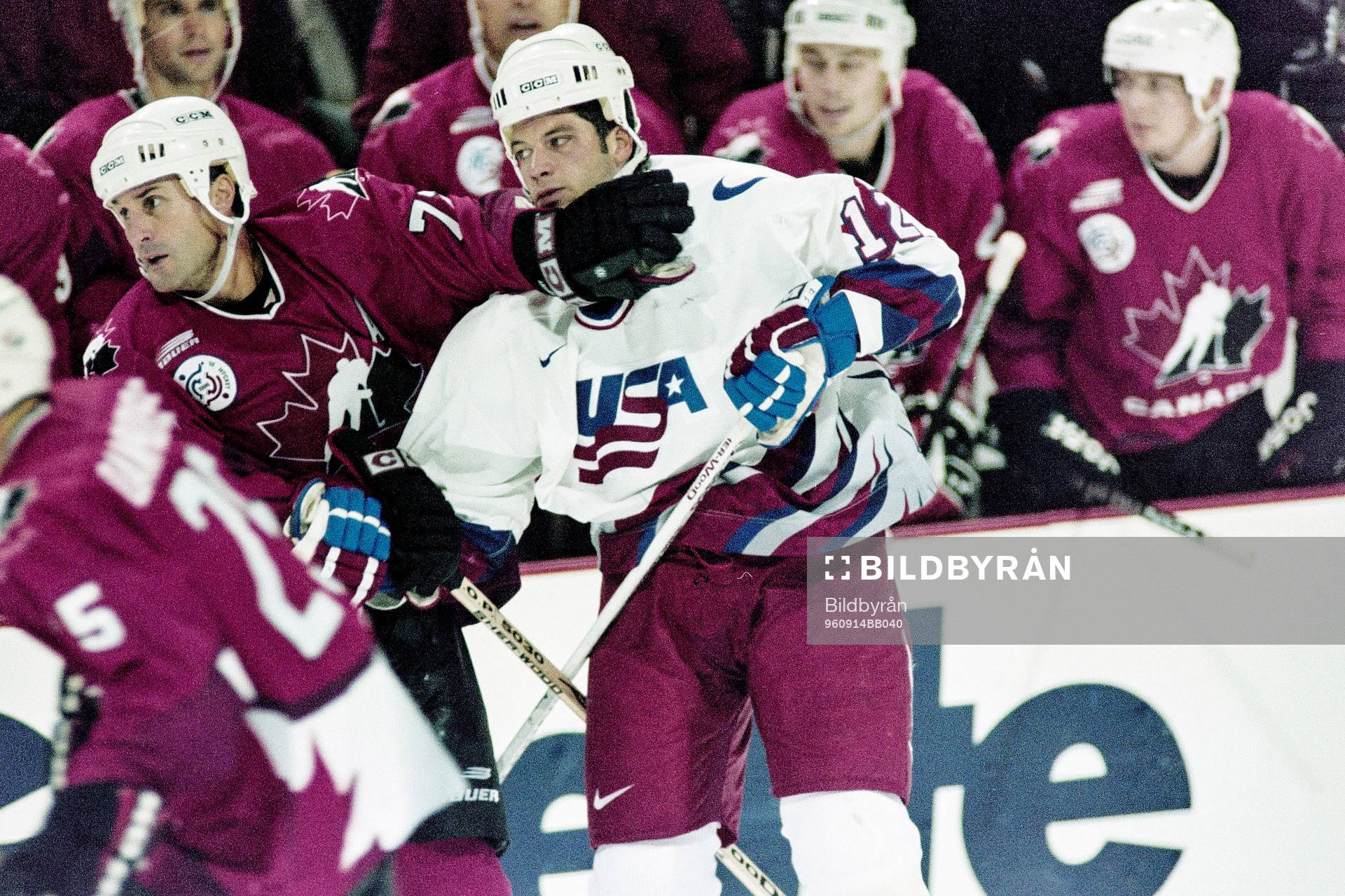 Bill Guberin, USA och Paul Coffey, Kanada