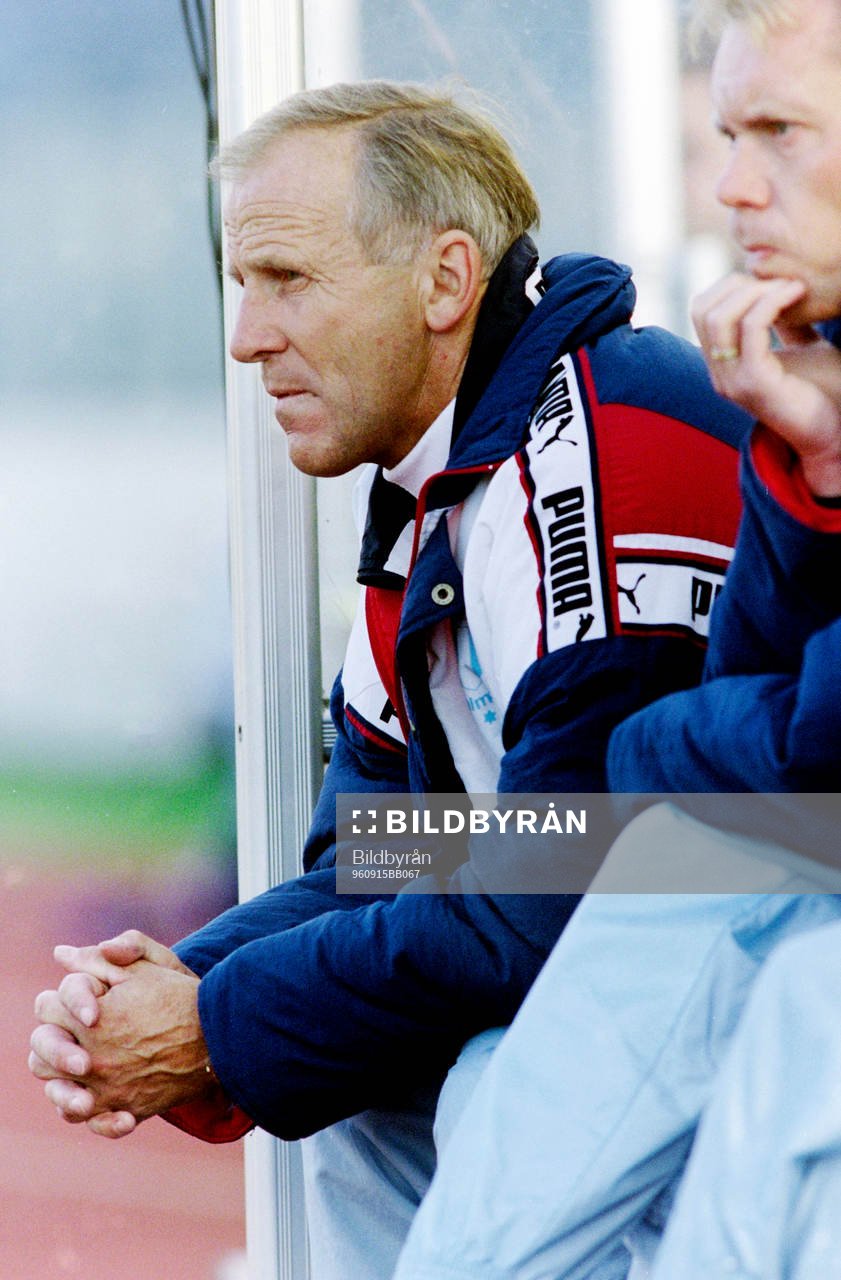 Fotboll, Allsvenskan, Malmö FF - IFK Göteborg, 1-3: Rolf Zetterlund, Tränare i Malmö.  