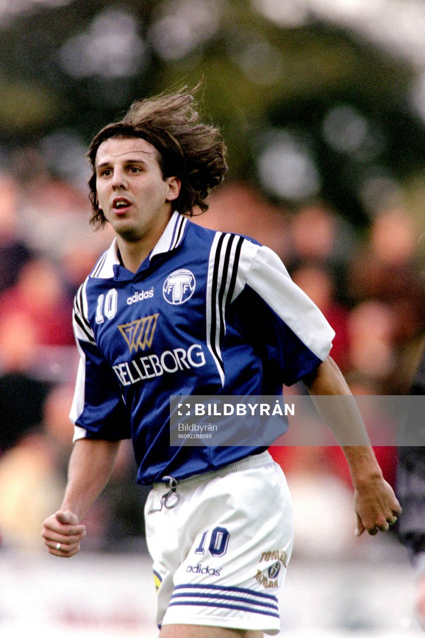 Fotboll, Allsvenskan, Trelleborg - Djurgården, 3-1: Nick Dasovic, Trelleborg. 