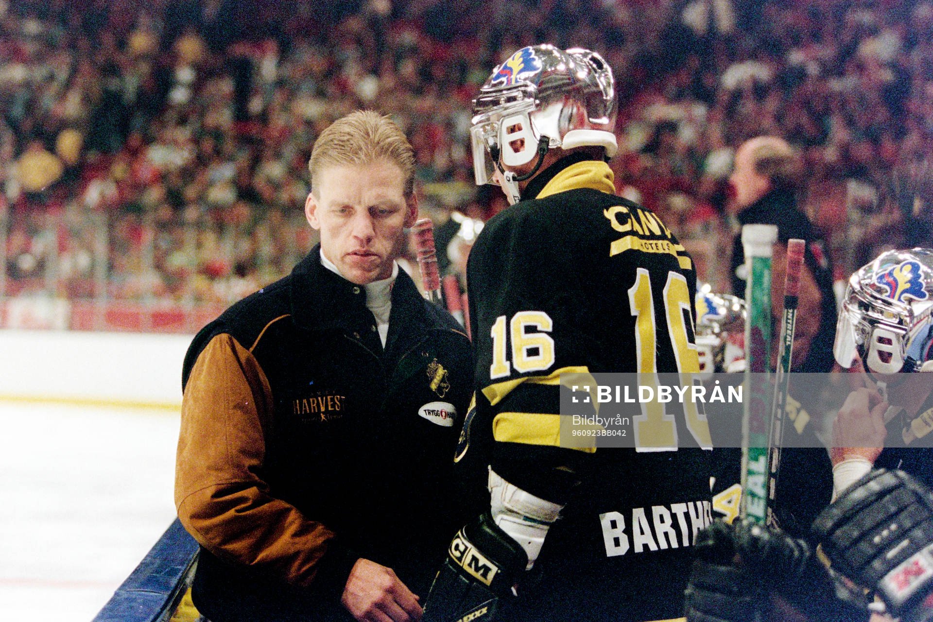 Peter Gradin, ass. tränare i AIK och Tony Barthelson, AIK