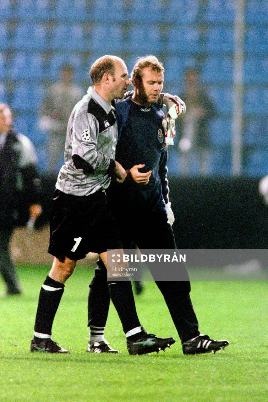 Thomas Ravelli, målvakt, Göteborg och Lars Eriksson,