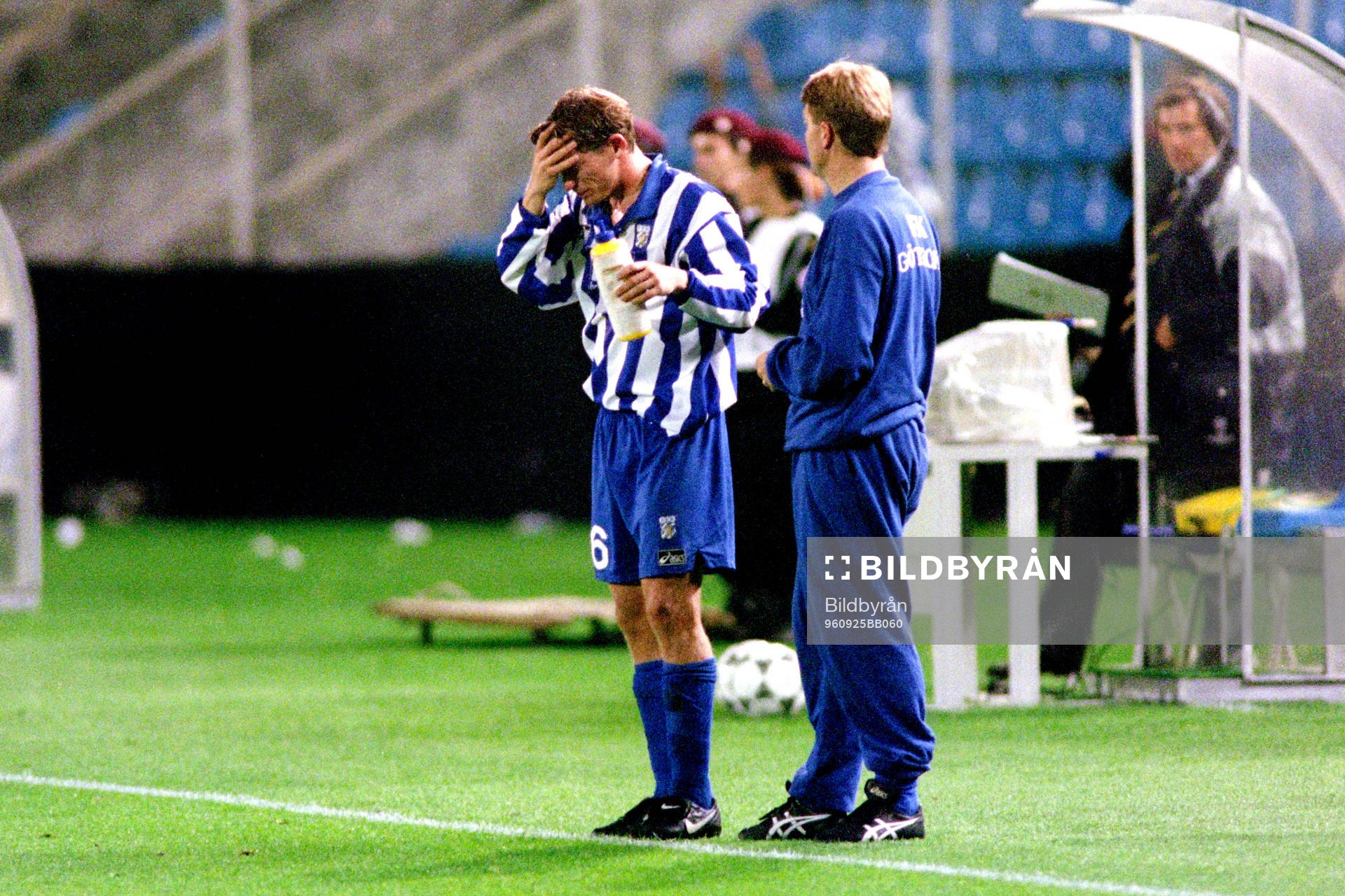 Jesper Blomqvist och Mats Jingblad, tränare, Göteborg