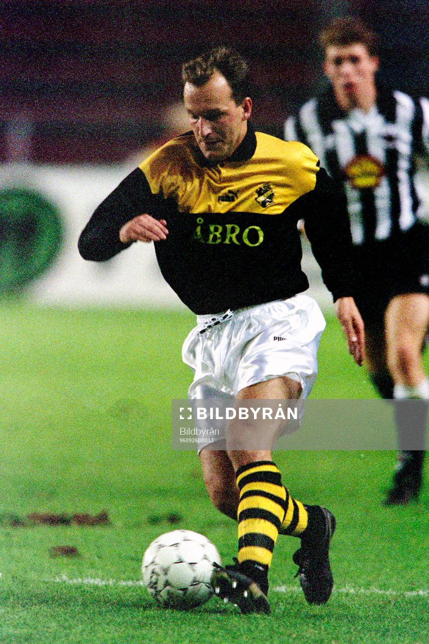 Fotboll, Cupvinnarcupen, AIK - Reykjavik, 1-1: Marco Ciardi, AIK.