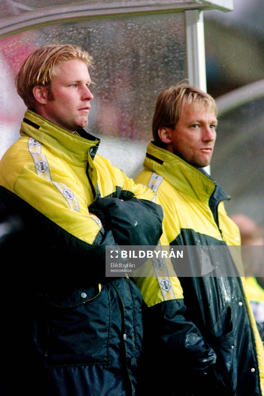 Magnus Olofsson, Oddevold och Lars Lekberg, tränare i