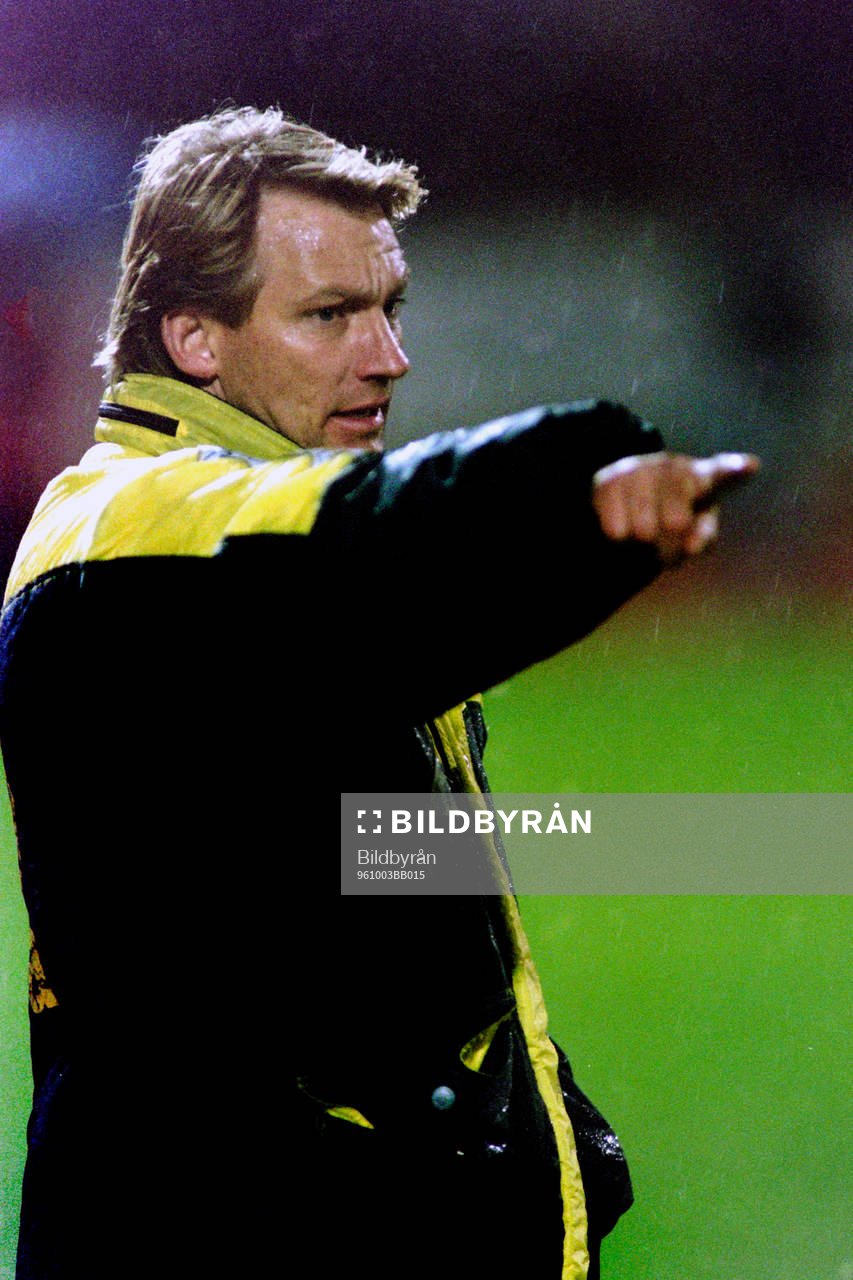 Fotboll, Allsvenskan, Oddevold - Djurgården, 1-2: Lars Lekberg, tränare i Oddevold.