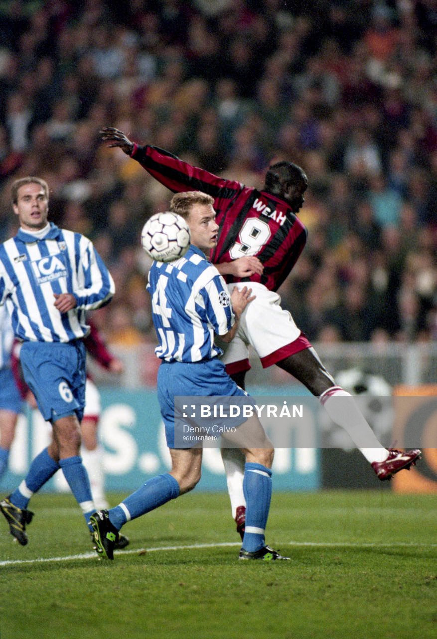 Jonas Olsson, Göteborg och George Weah, Milan i kamp om