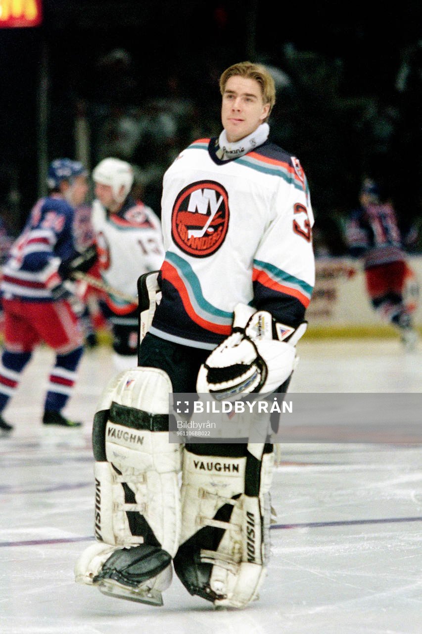 Tommy Salo, målvakt, New York Islanders