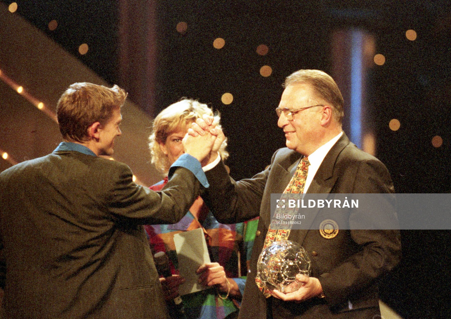  Folkets lirare och årets mittfältare Jesper Blomqvist och Bengt Madsen.