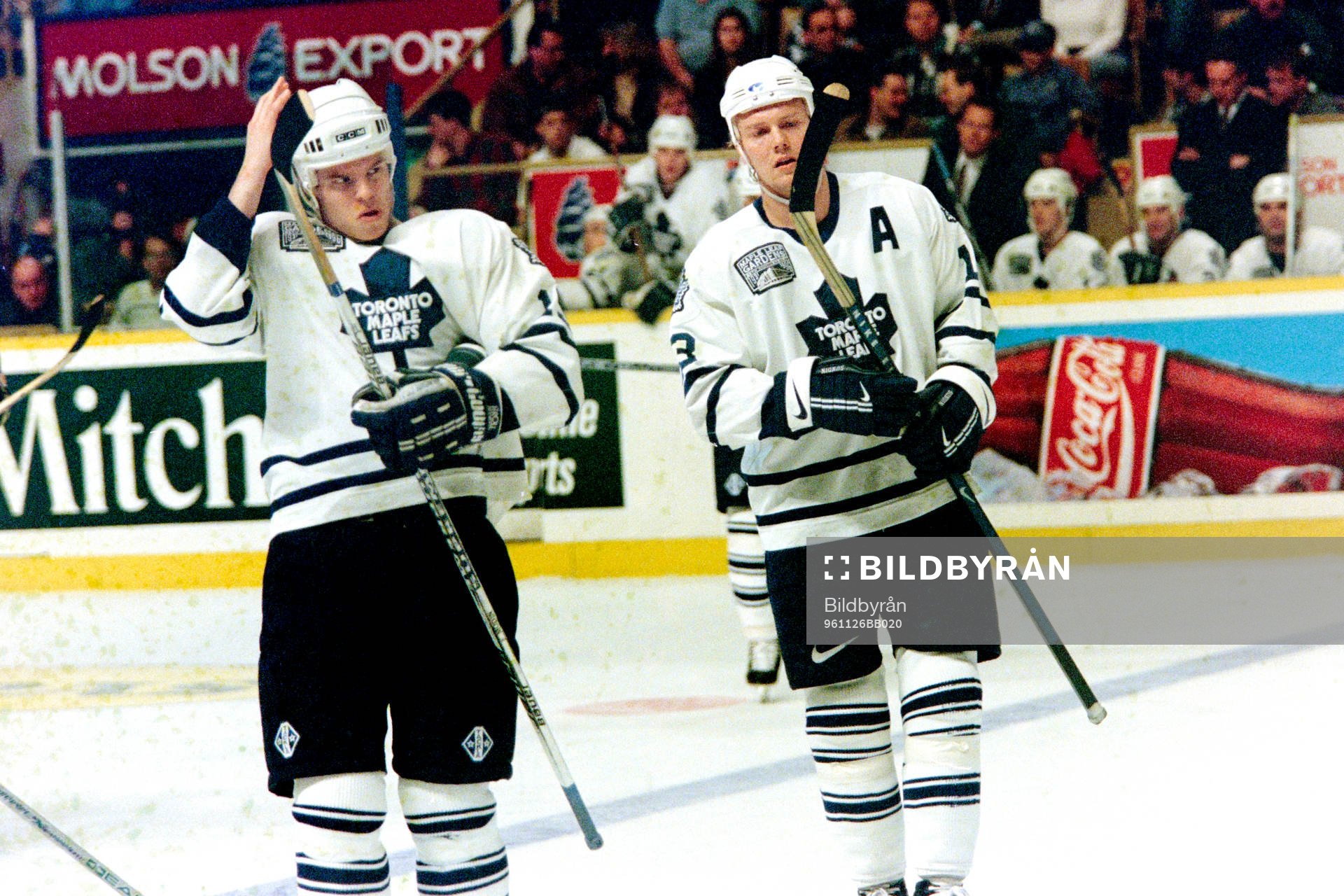 FREDRIK modin och Mats Sundin, Toronto Maple Leafs