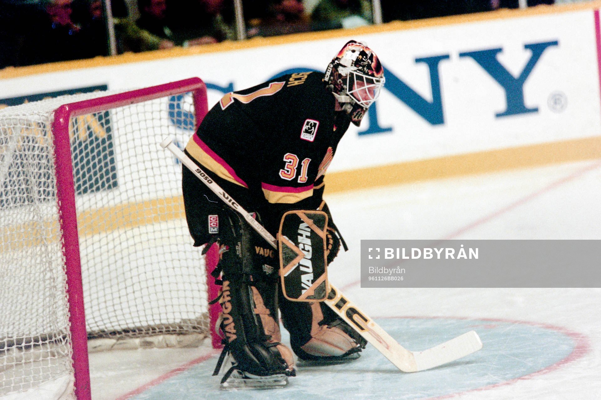 Corey Hirsch, målvakt, Vancouver Canucks