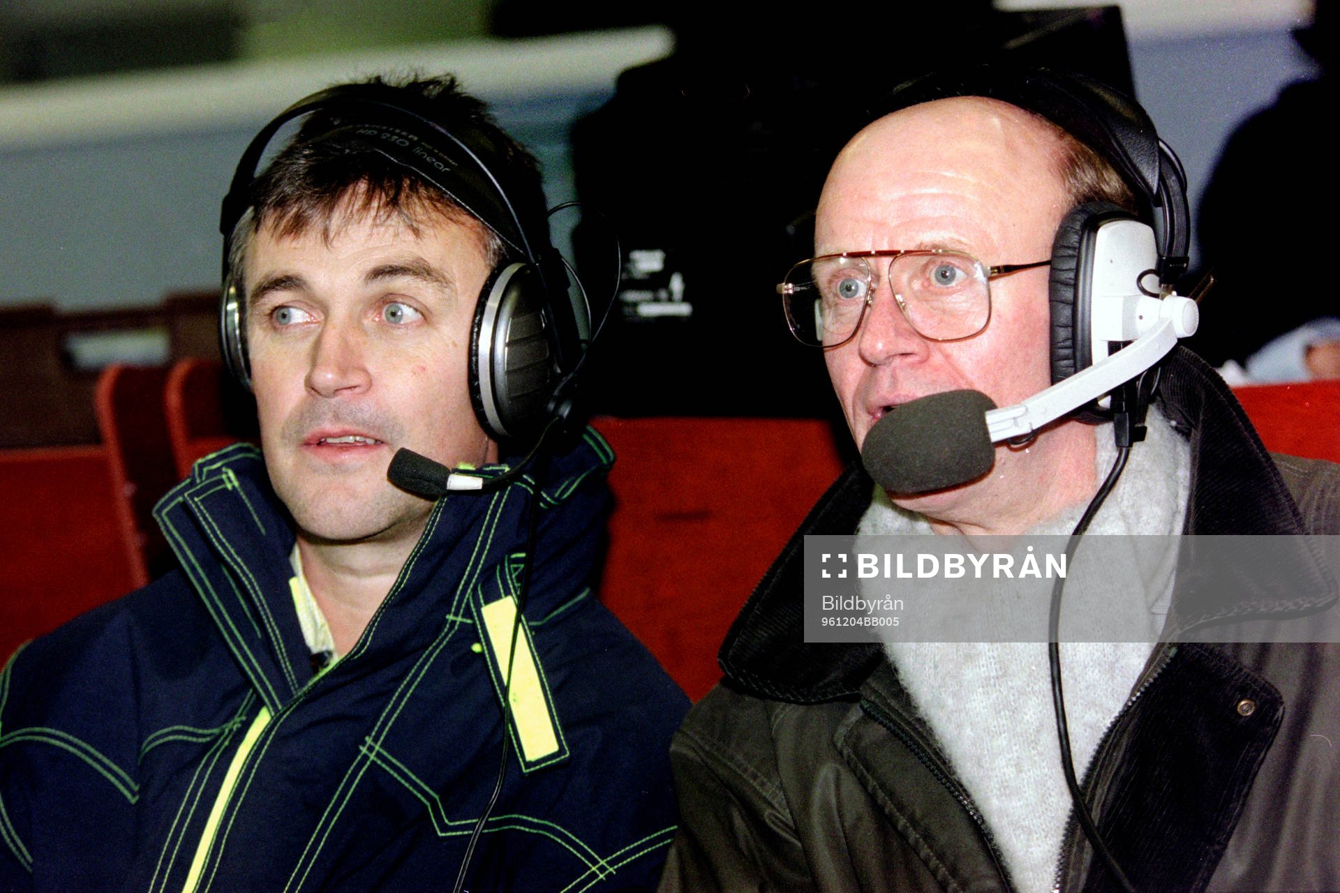 Ralf Edström och Thomas Simson, radiokommentatorer