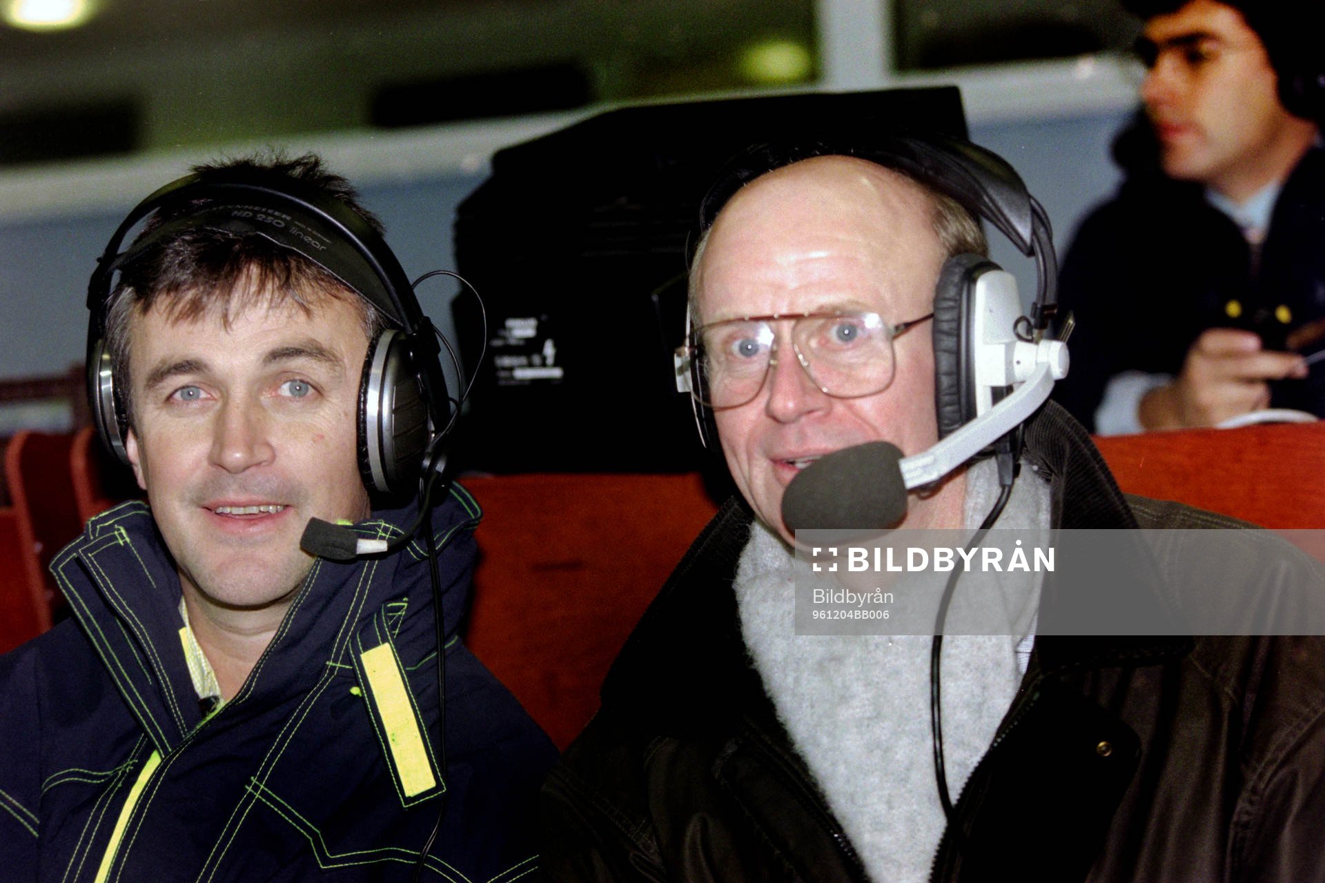 Ralf Edström och Thomas Simson, radiokommentatorer