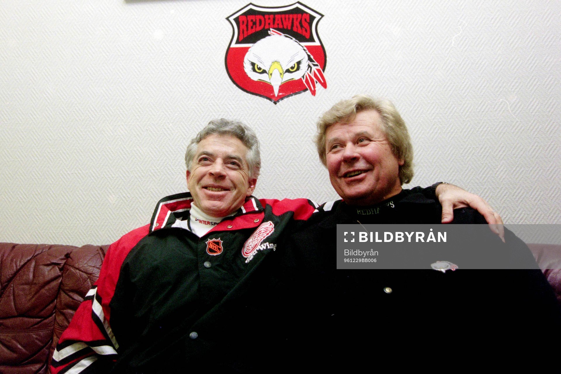 Barry Smith, tränare i Malmö och Percy Nilsson,