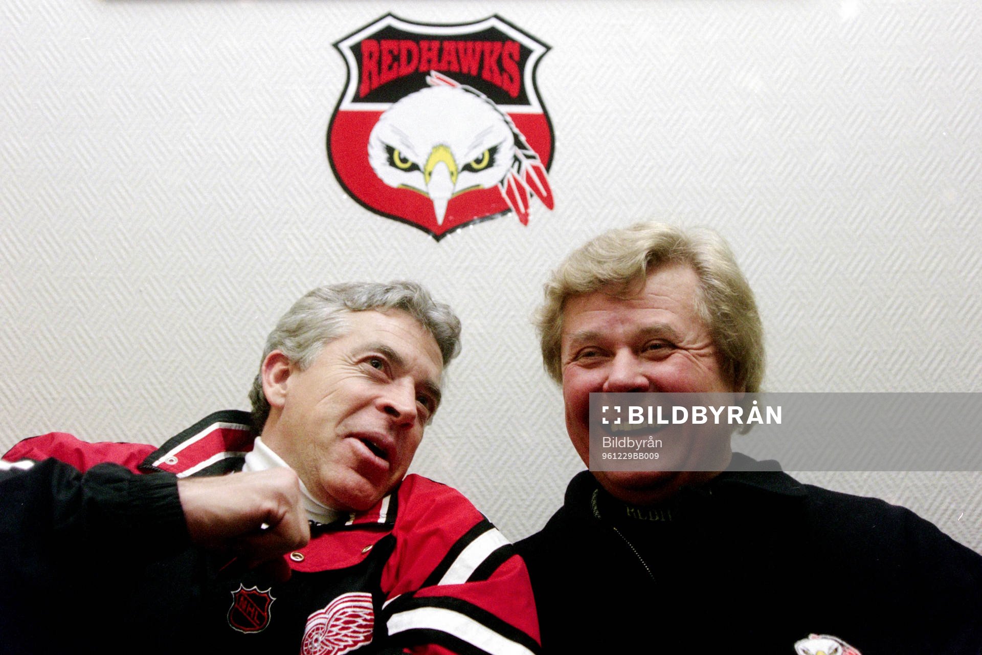 Barry Smith, tränare i Malmö och Percy Nilsson,