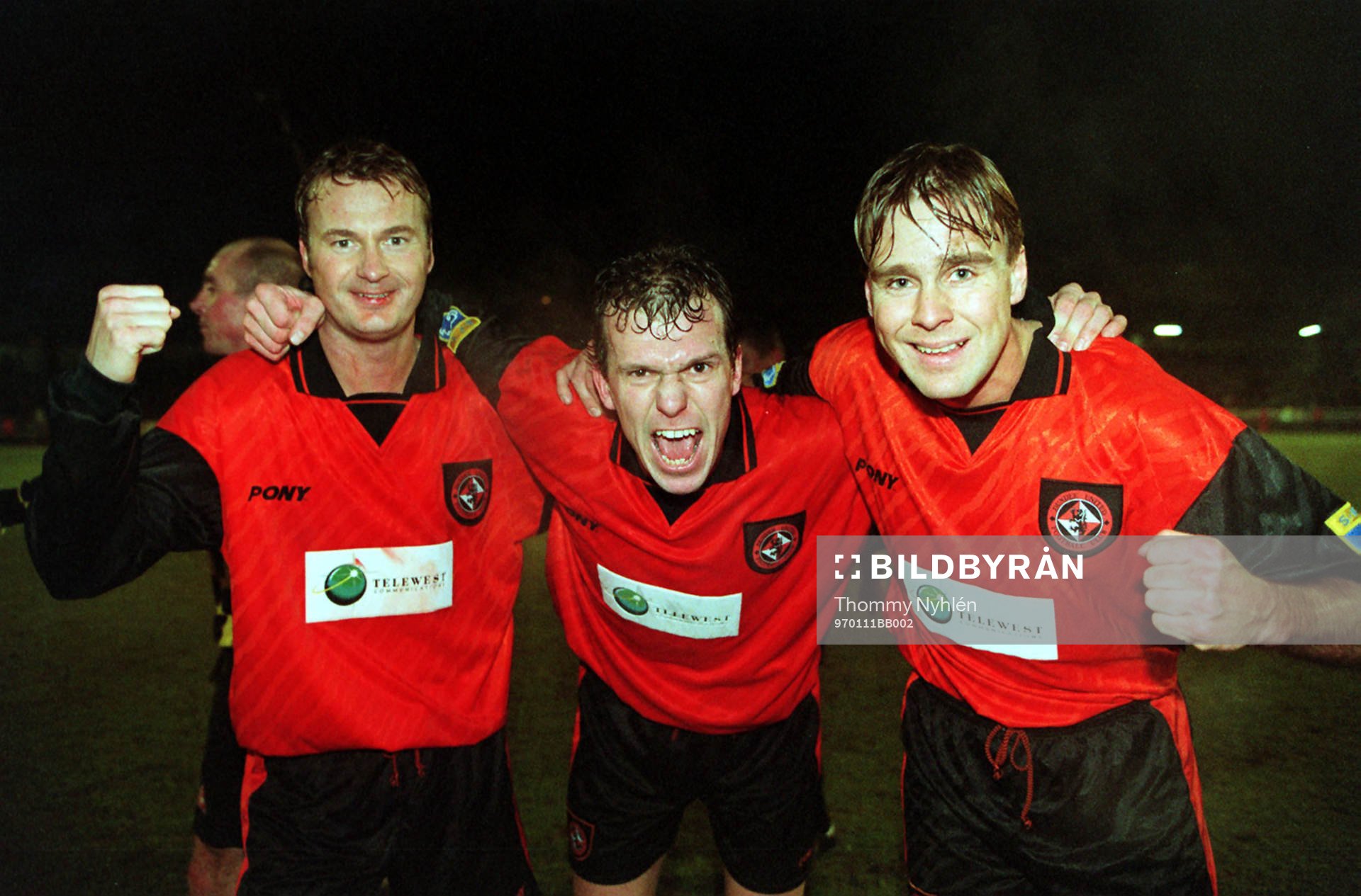 Lars Zetterlund, Kjell Olofsson och Jonas Wirmola, Dundee U