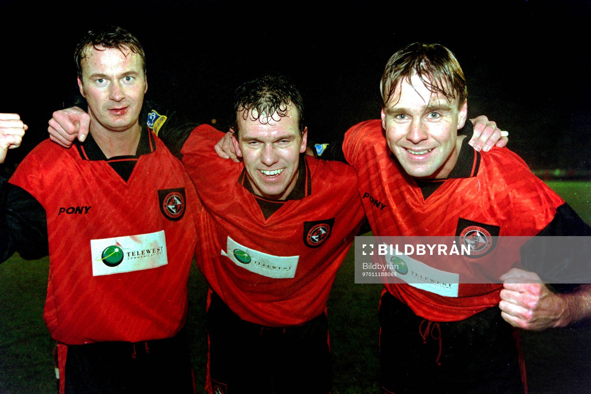 Lars Zetterlund, Kjell Olofsson och Jonas Wirmola, Dundee