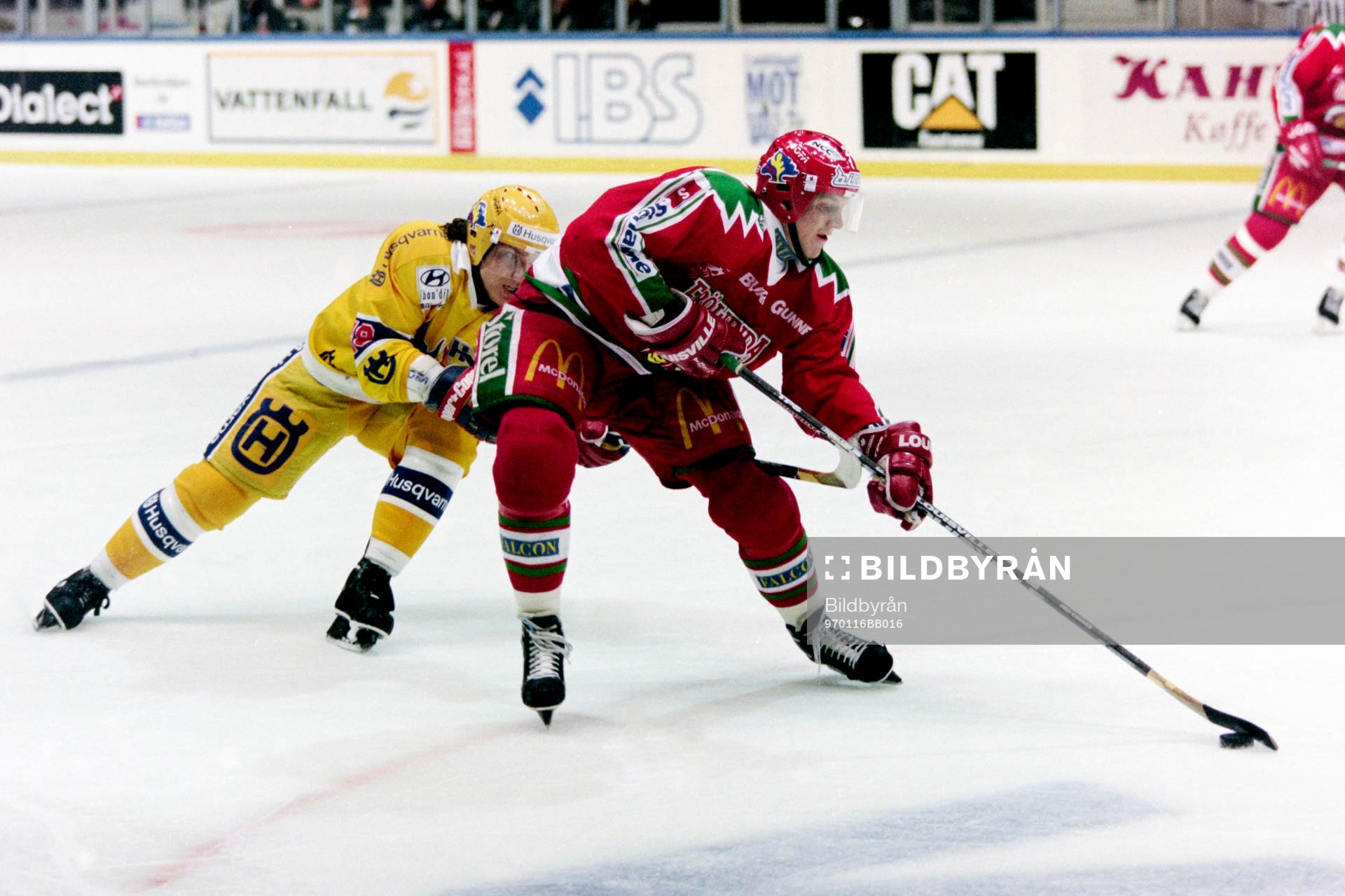 Per-Johan Axelsson, Frölunda med Anders Huusko, HV71 i