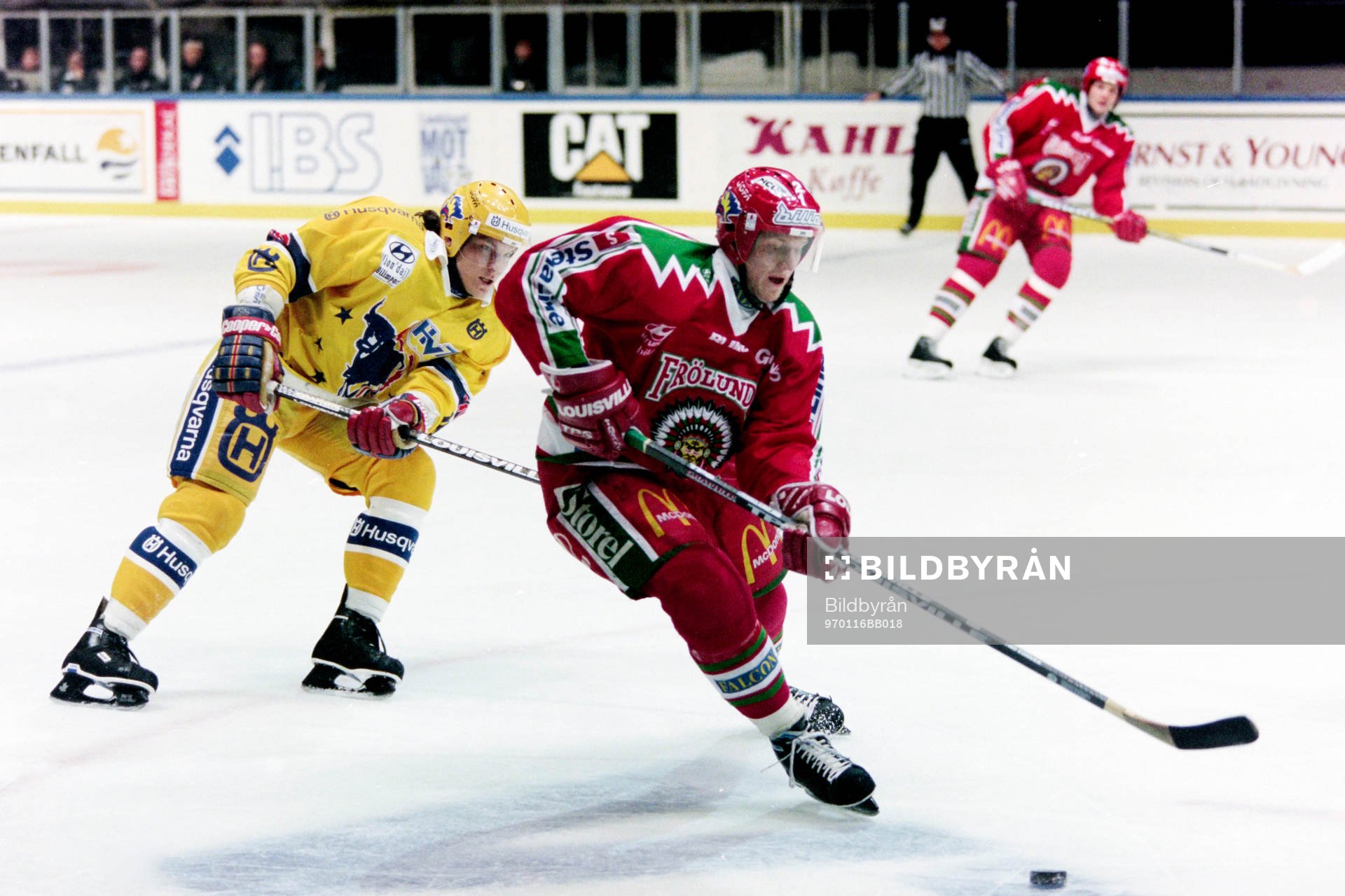 Per-Johan Axelsson, Frölunda med Anders Huusko, HV71 i