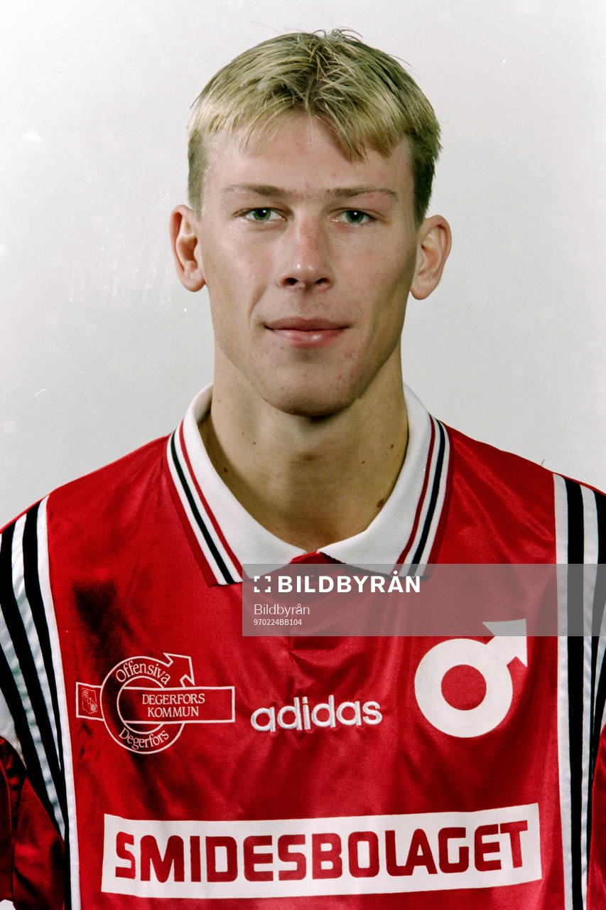 Fotboll, Allsvenskan, Degerfors, Porträtt: Benny Fredriksson. 