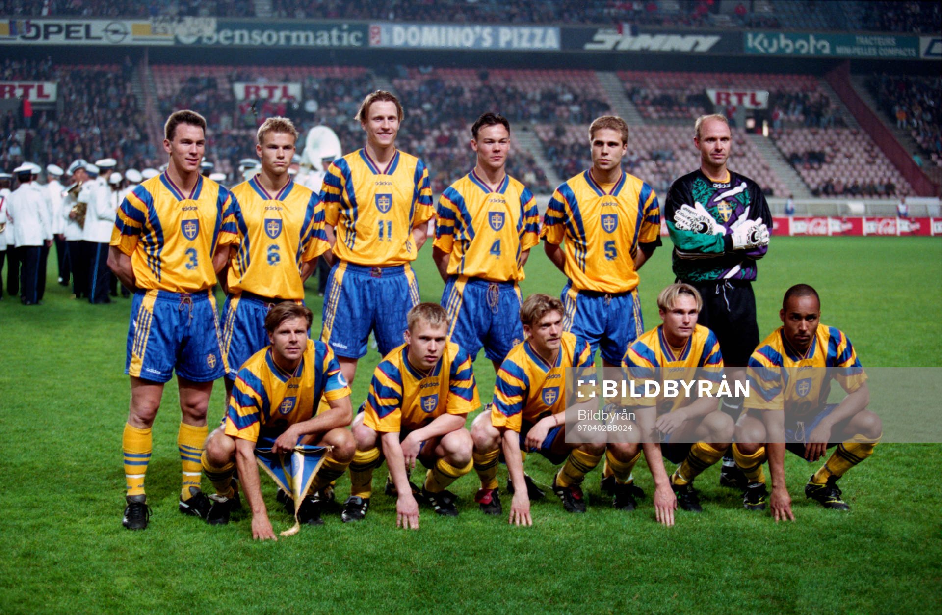Bakre raden fr. v Patrik Andersson, Niclas Alexandersson,