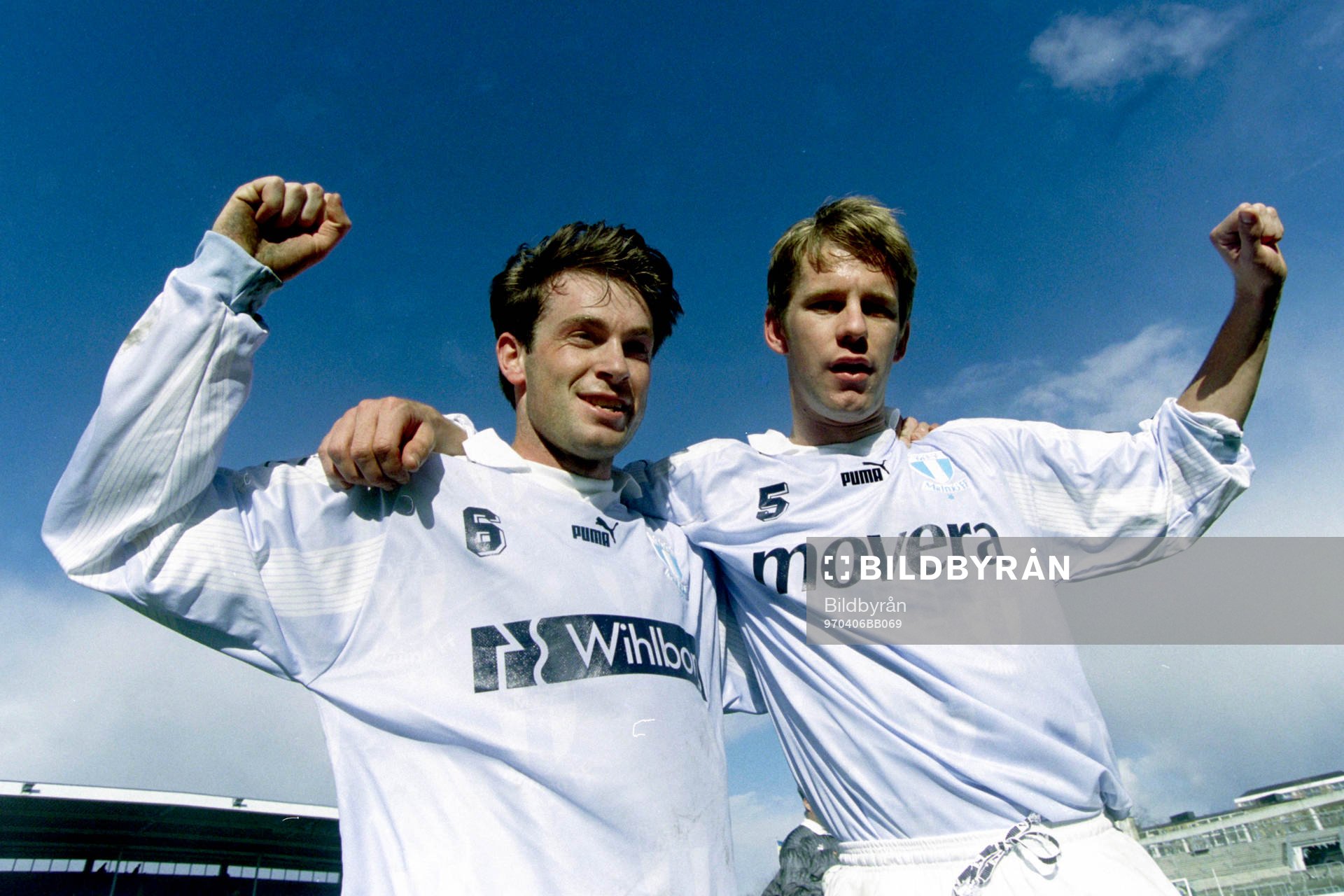 Målskyttarna Hans Mattisson och Tommy Jönsson, Malmö