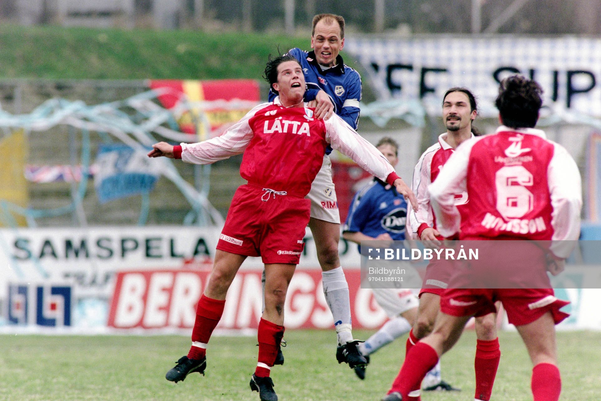 Daniel Andersson, Malmö och Tommy Anderssson, Halmstad i