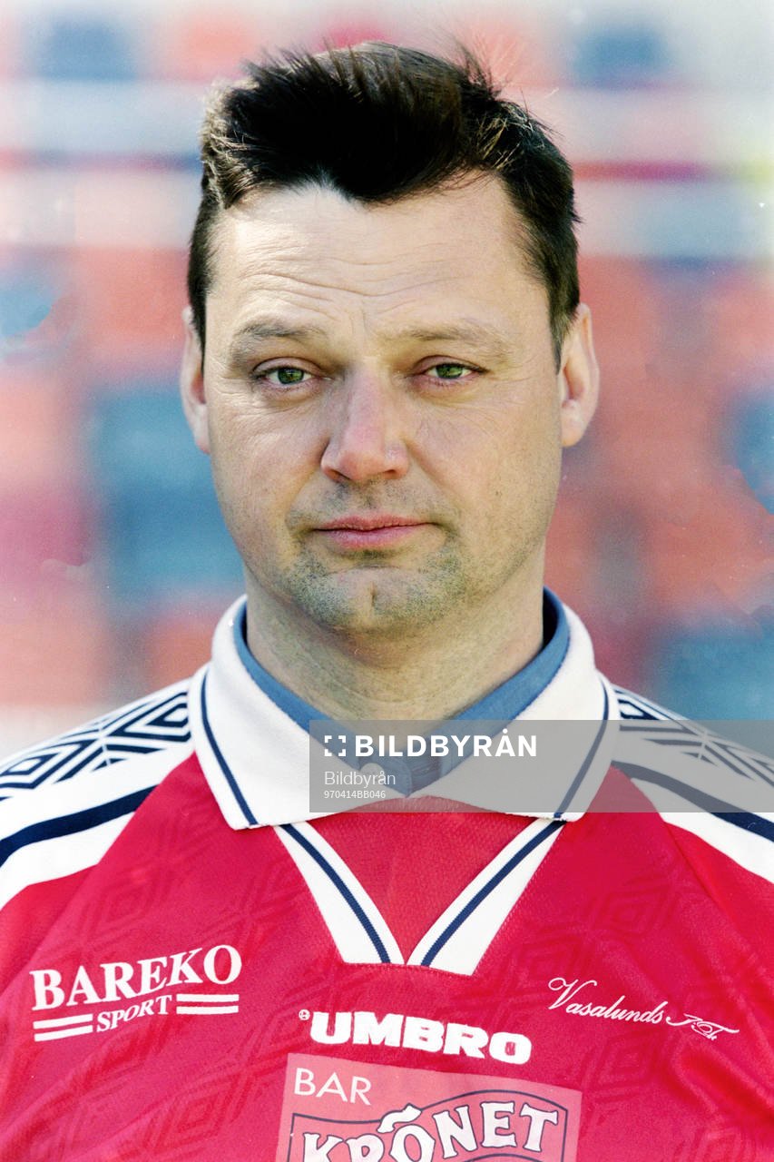Fotboll, Div 1 Norra, Upptaktsträff: Peter Lenell, tränare i Vasalund. 