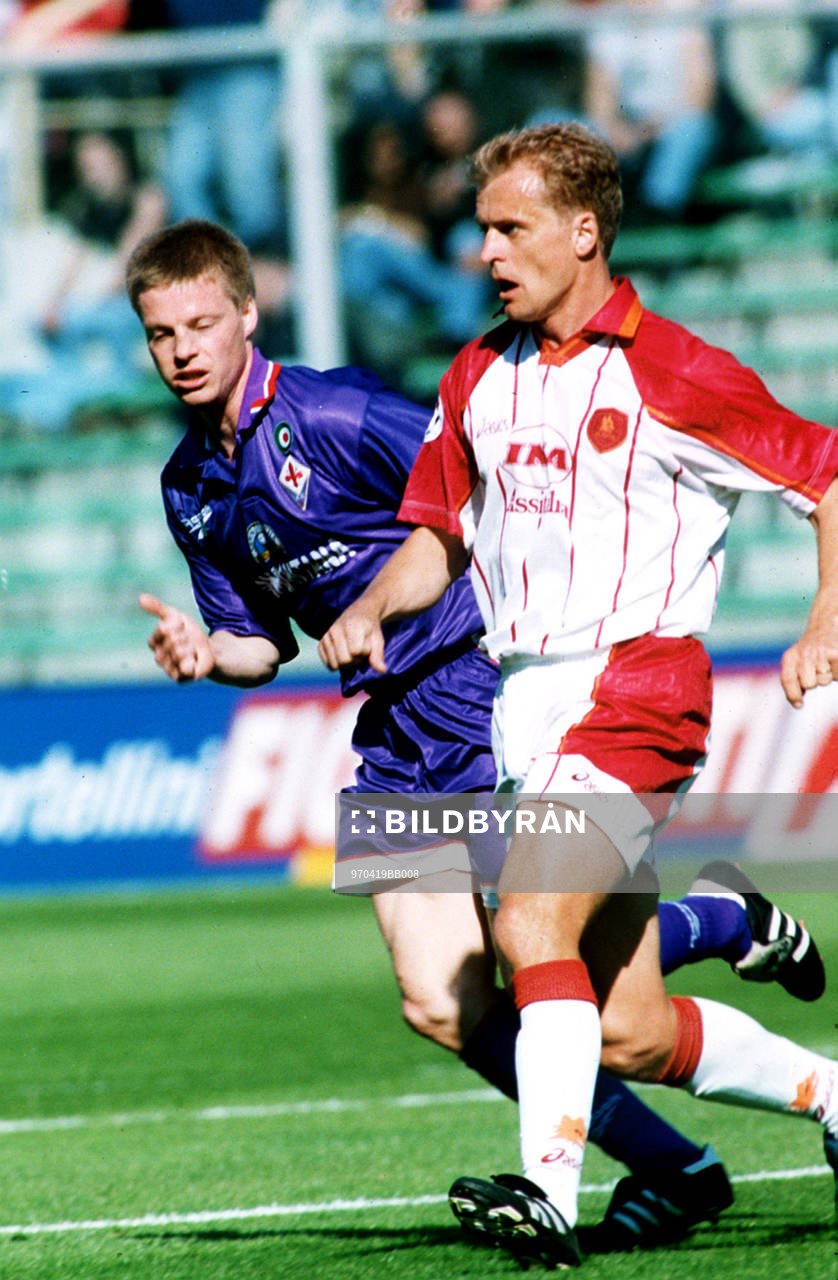 Fotboll Stefan Schwarz, Fiorentina och Jonas Thern  för