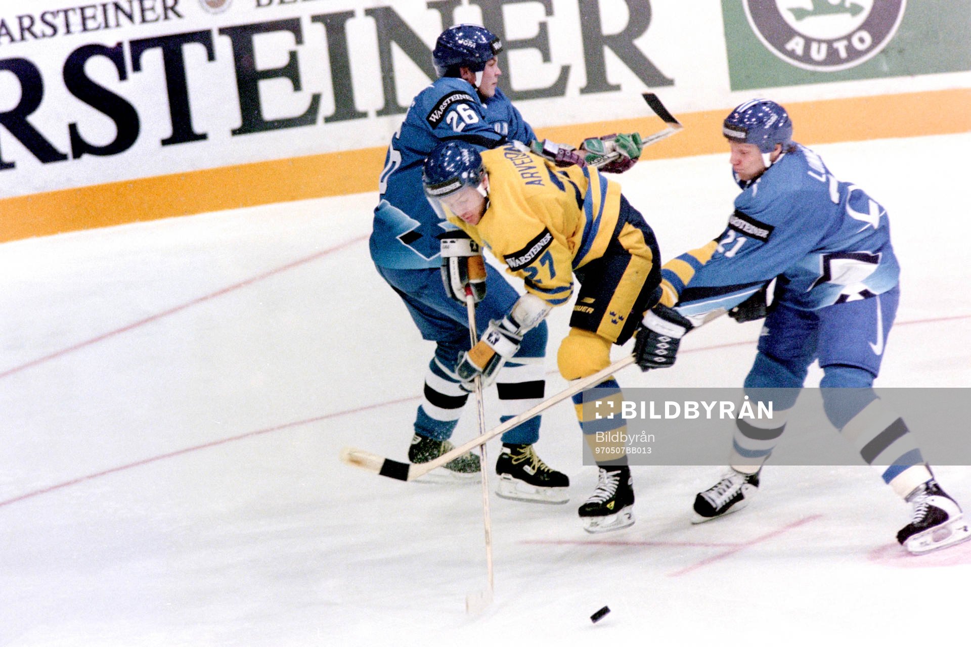 Magnus Arvedson, Sverige mellan finlands Mika Strömberg