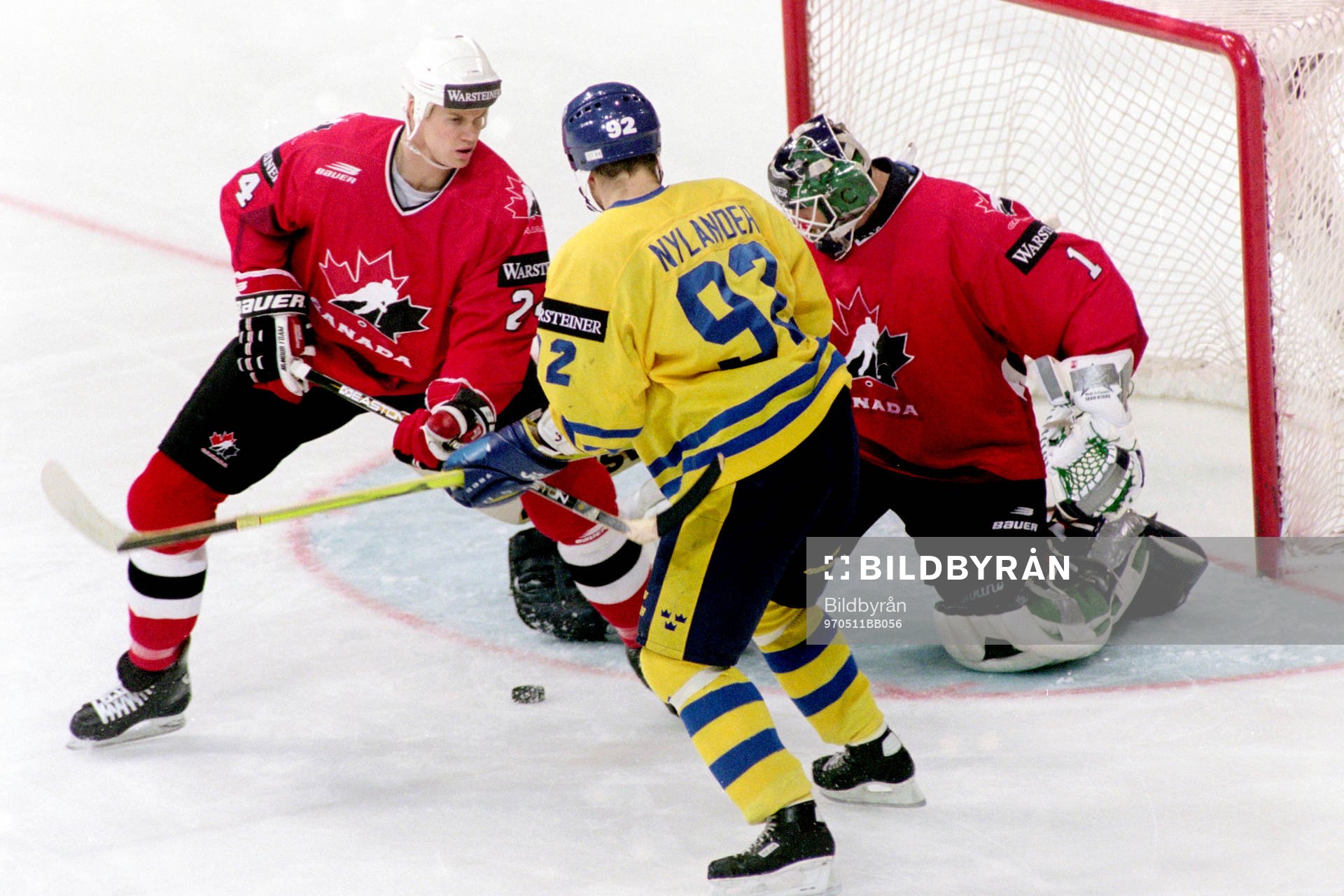 Michael Nylander, Sverige oroar Christopher Pronger och