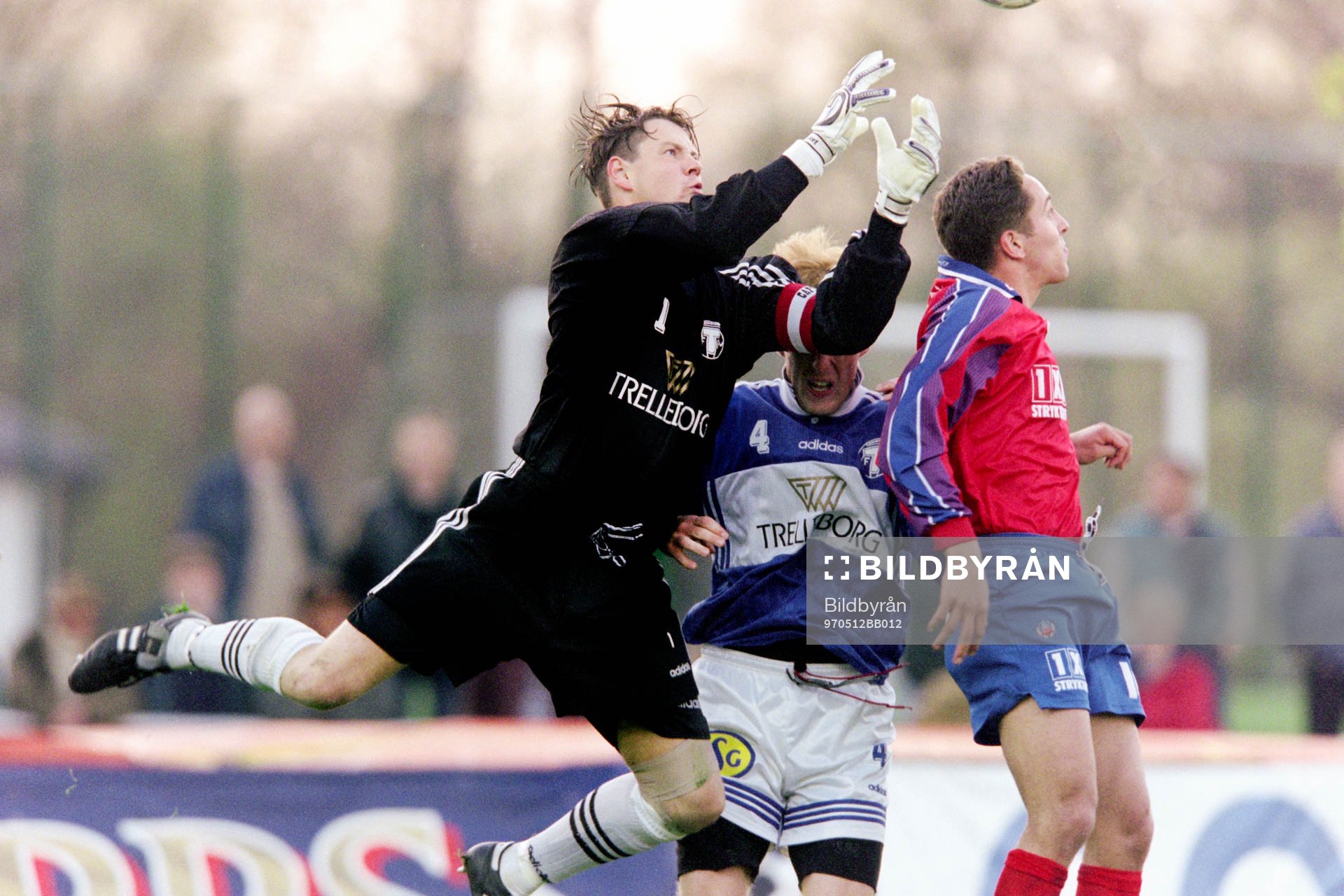 Fotboll, Allsvenskan, Trelleborg - Helsingborg, 2-0: Carsten Olausson, målvakt i Trelleborg.