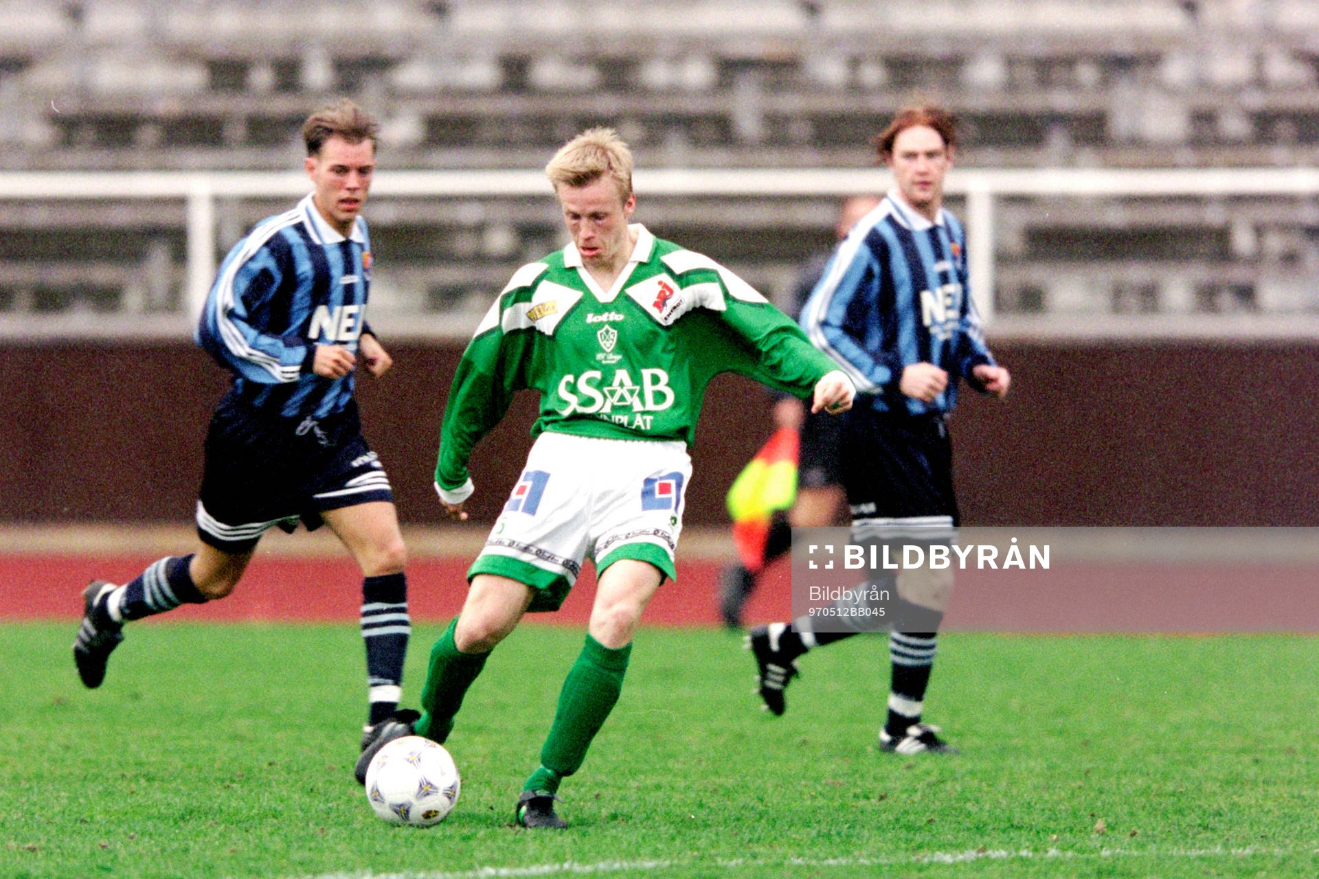 Fotboll, Div 1 Norra, Djurgården - Brage, 1-0