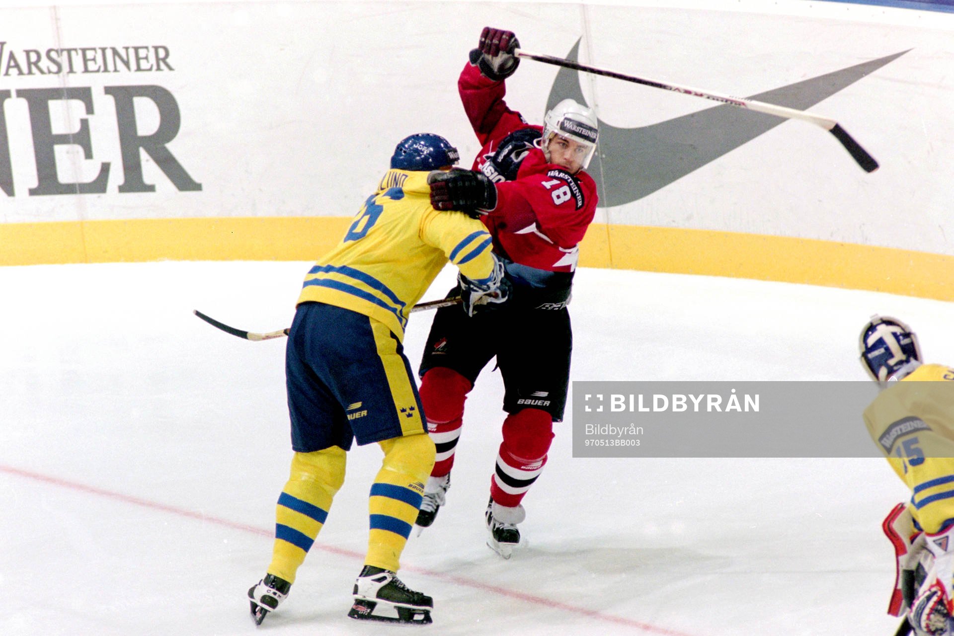 Mattias Öhlund, Sverige stoppar kanadas Mark Recchi