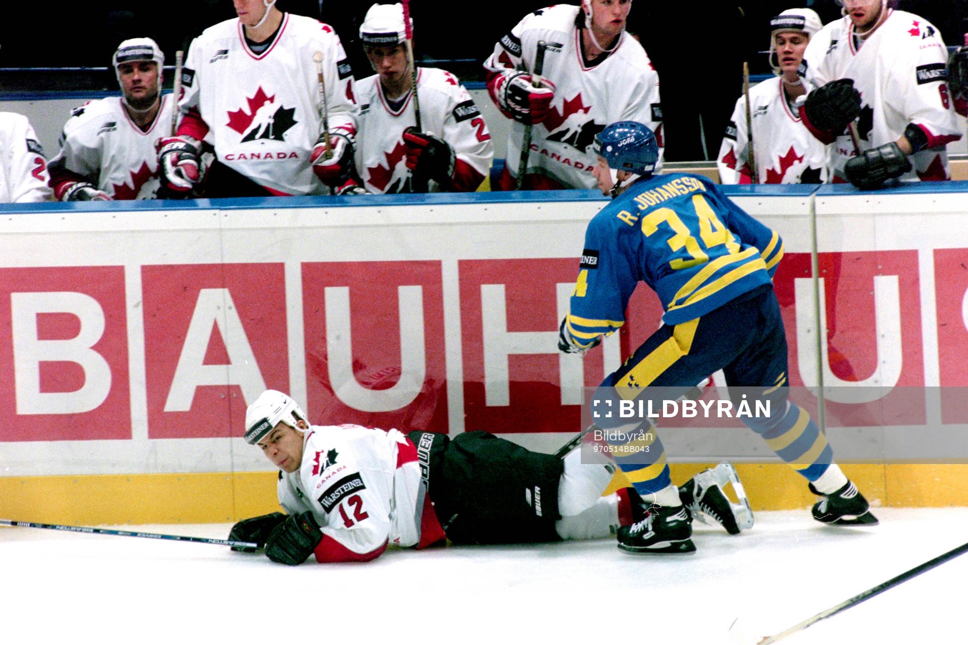 Roger Johansson, Sverige och Jarome Iginla, Kanada
