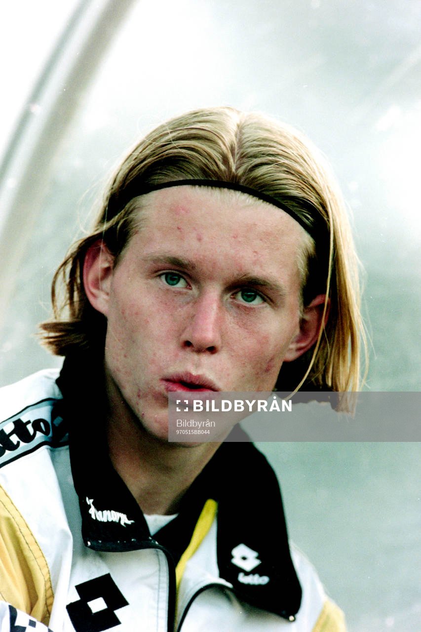 Fotboll, Skandiacupen, Semifinal, Elfsborg - Gefle, 3-0: Fredrik Berglund, Elfsborg. 