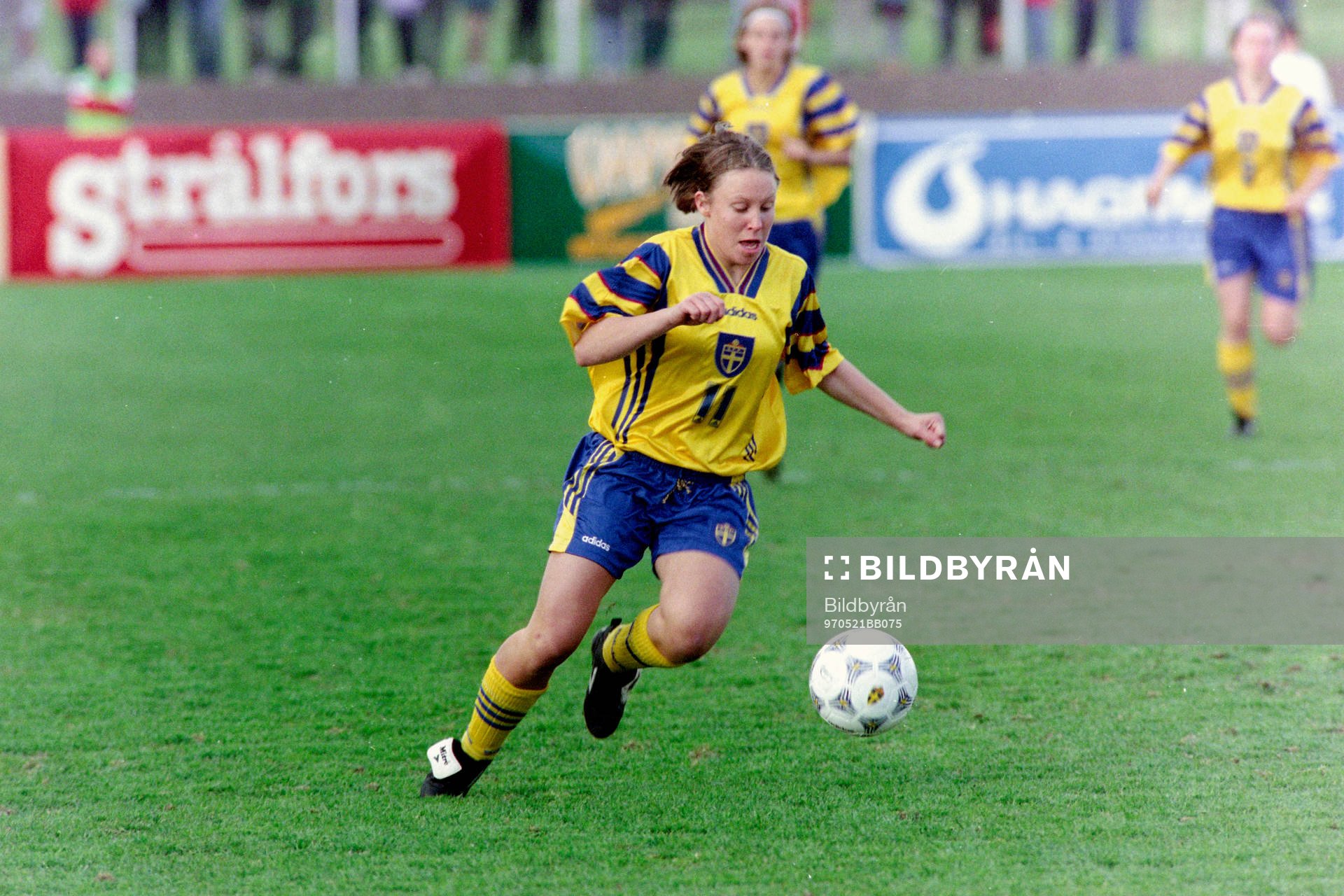 Fotboll, Damer, Sverige - Ryssland, 2-0: Hanna Ljungberg, Sverige.