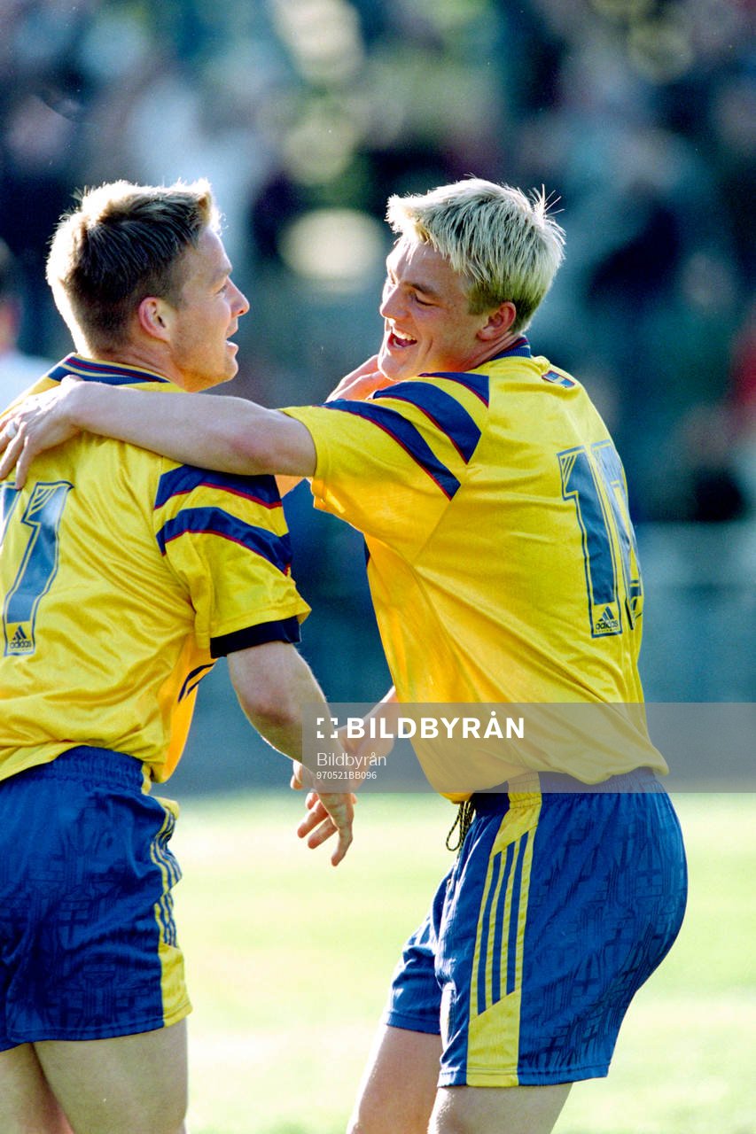 Dan Sahlin och Mathias Svensson, Sverige jublar