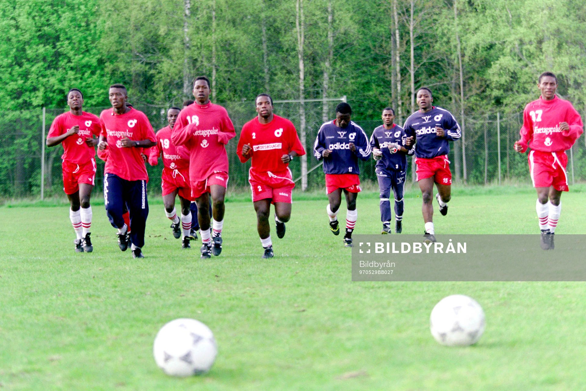 Fotboll, Degerfors, Träning, ungdomar från Sierra Leone