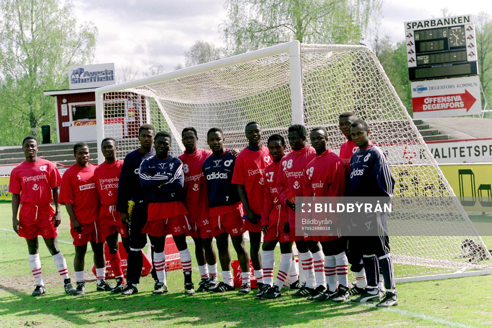 Fotboll, Degerfors, Träning, ungdomar från Sierra Leone
