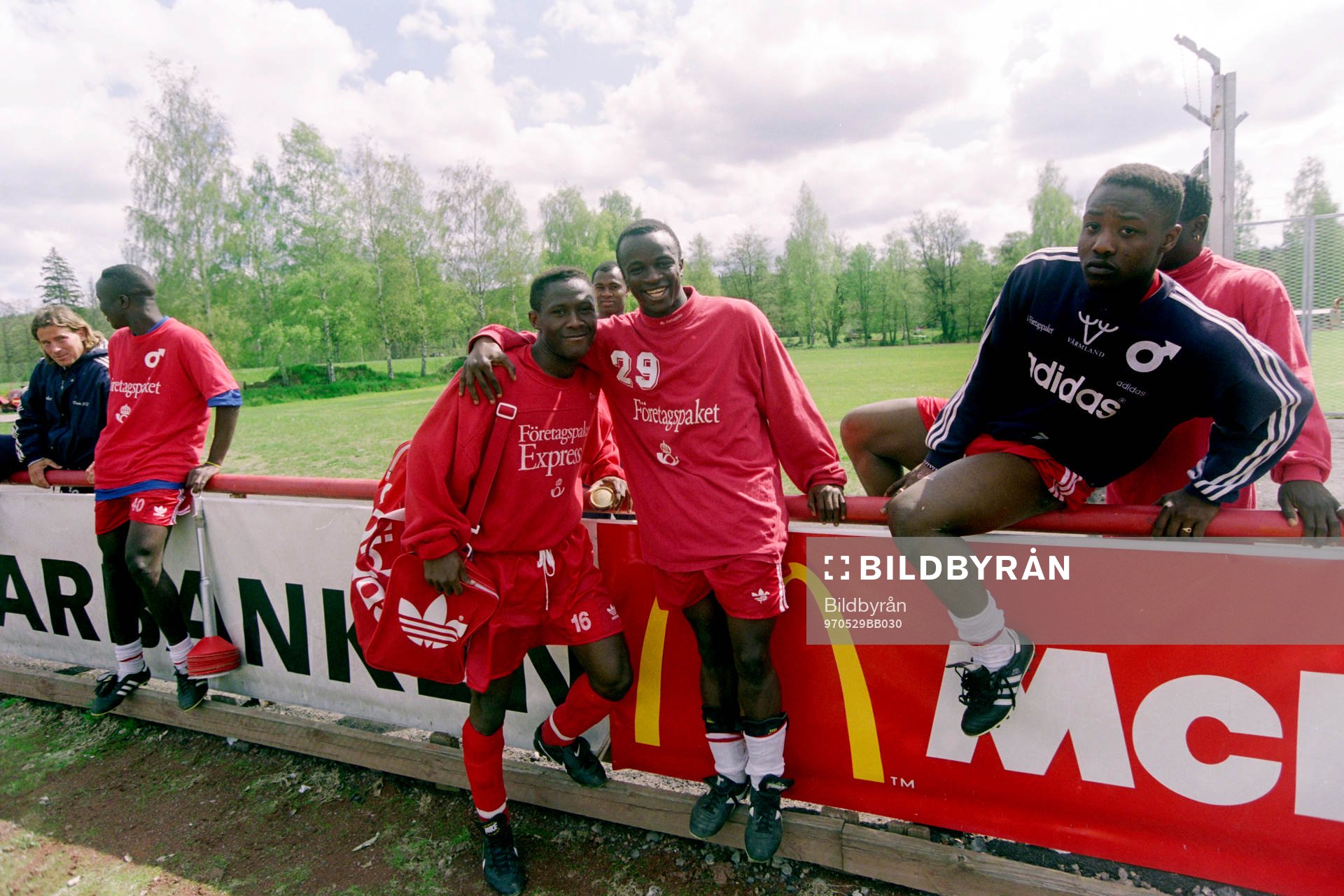 Fotboll, Degerfors, Träning, ungdomar från Sierra Leone